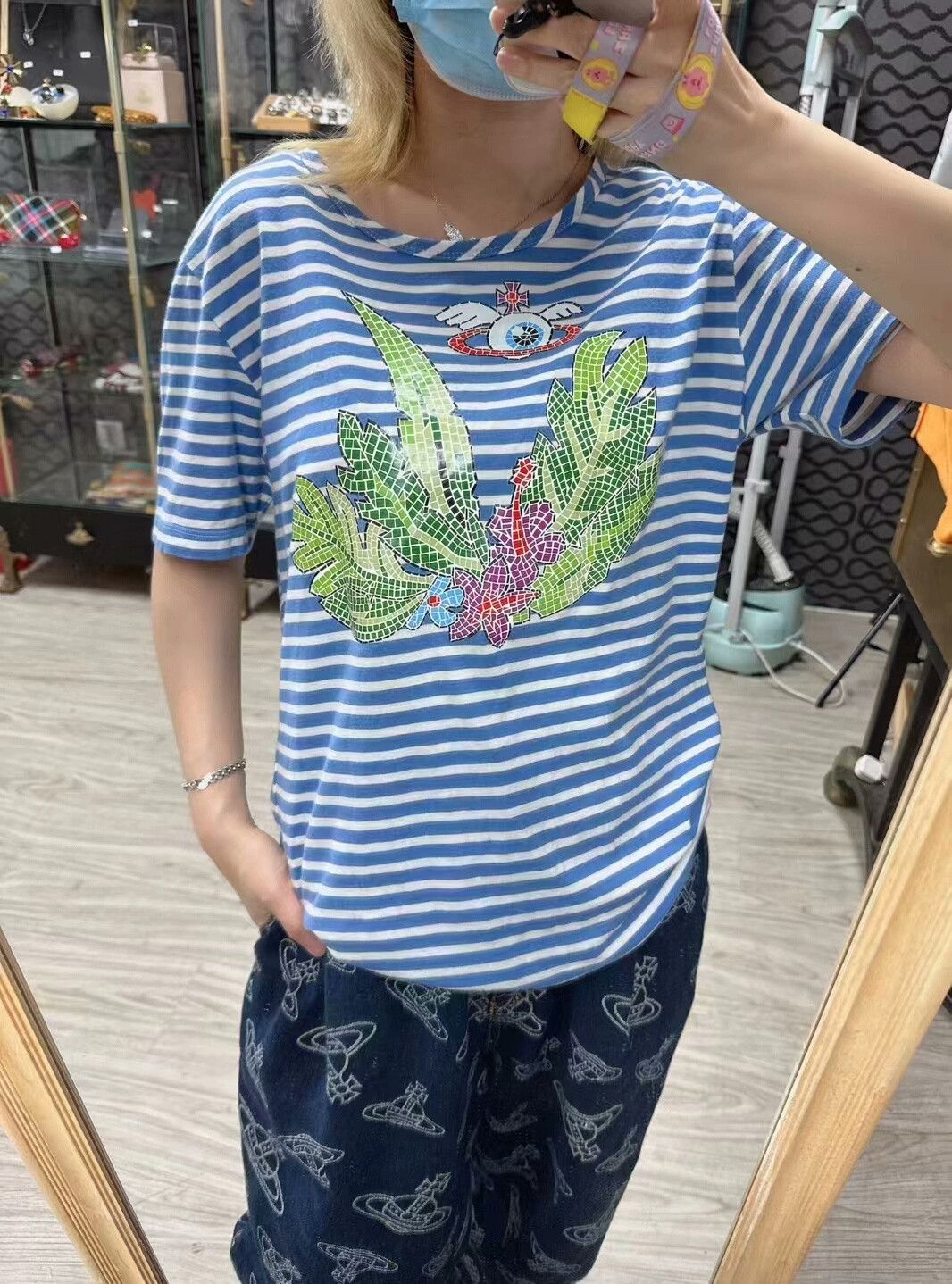 Vivienne Westwood Vivienne Westwood Saturn Stripe T-Shirt Size US S / EU 44-46 / 1 - 3 Thumbnail