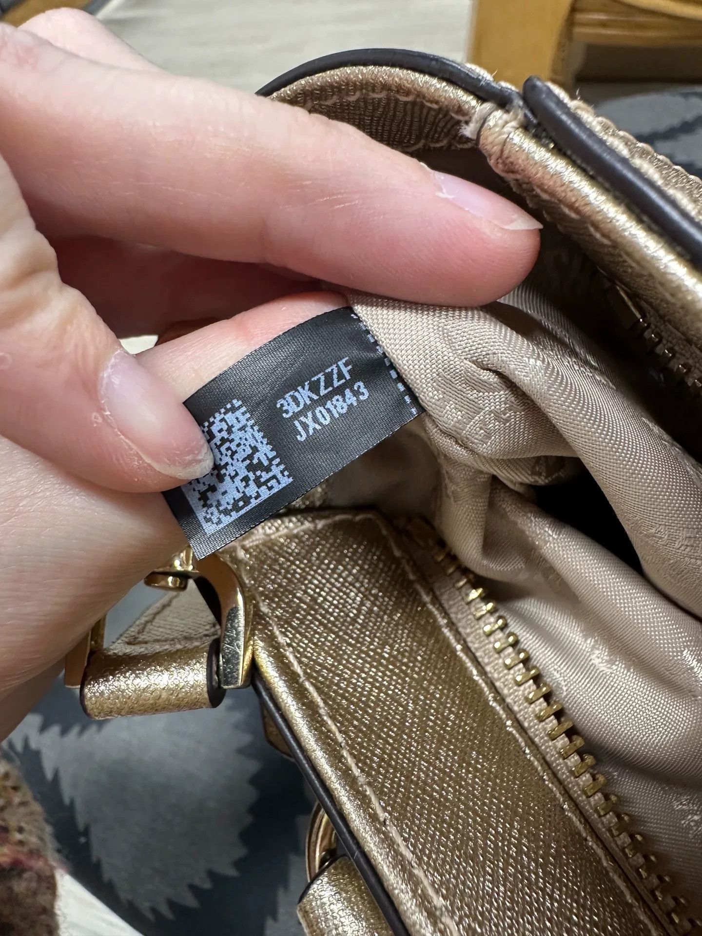 Michael Kors Gold Studded Michael Kors Handbag Size ONE SIZE - 6 Thumbnail