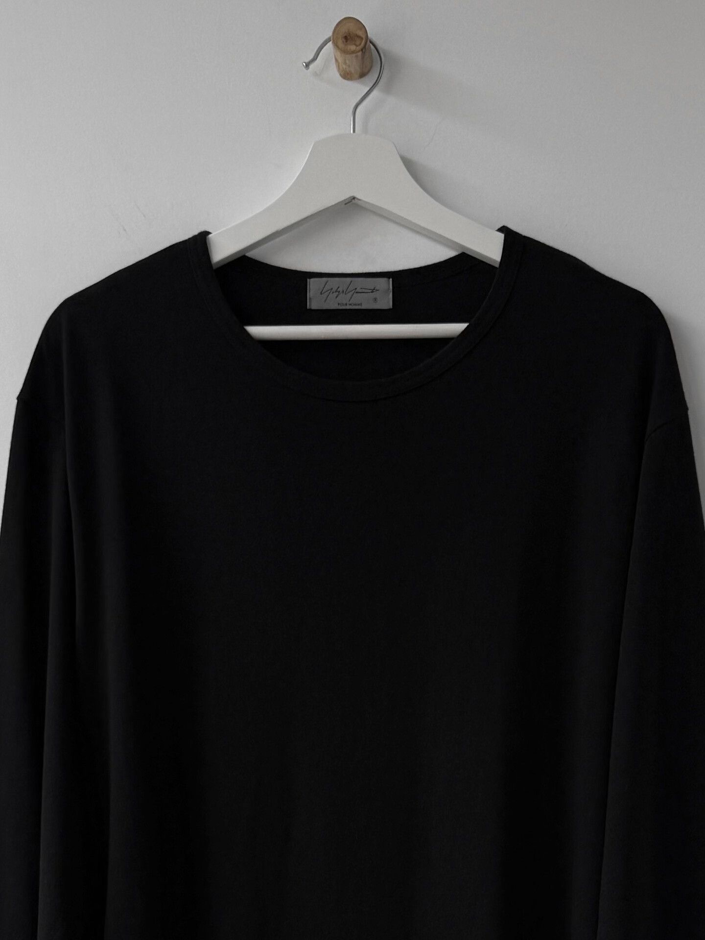Yohji Yamamoto Yohji Yamamoto Black Cotton Long Sleeve Top Size US L / EU 52-54 / 3 - 4 Thumbnail