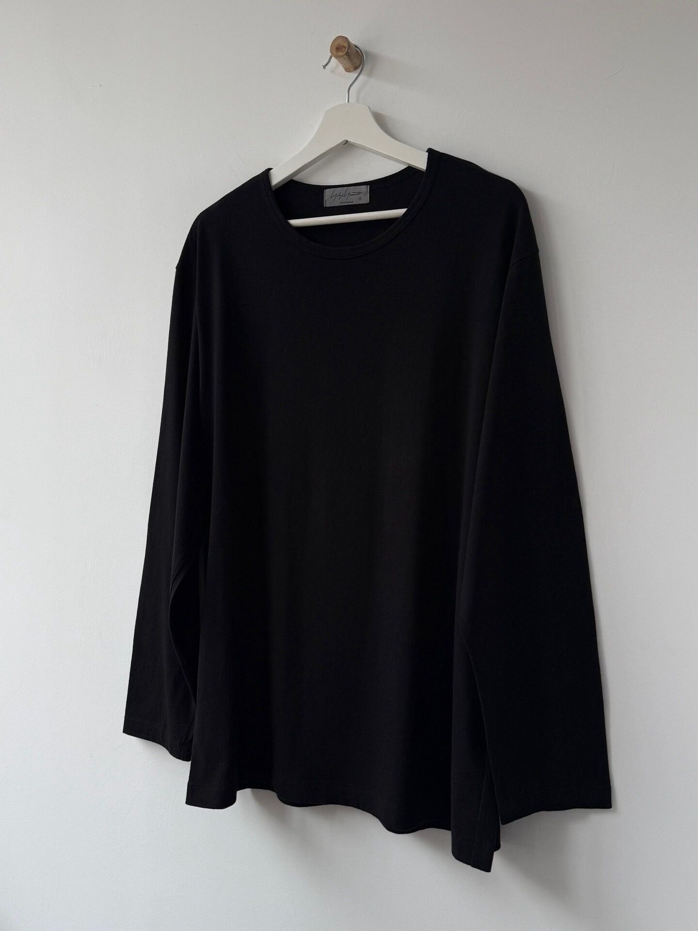 Yohji Yamamoto Yohji Yamamoto Black Cotton Long Sleeve Top Size US L / EU 52-54 / 3 - 3 Thumbnail