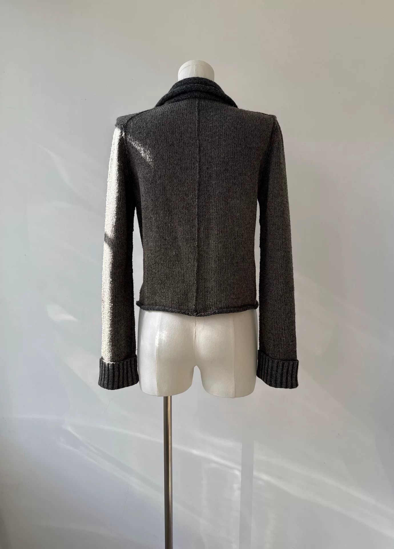 Y's Yohji Yamamoto Wool Short Cardigan Size L / US 10 / IT 46 - 5 Thumbnail