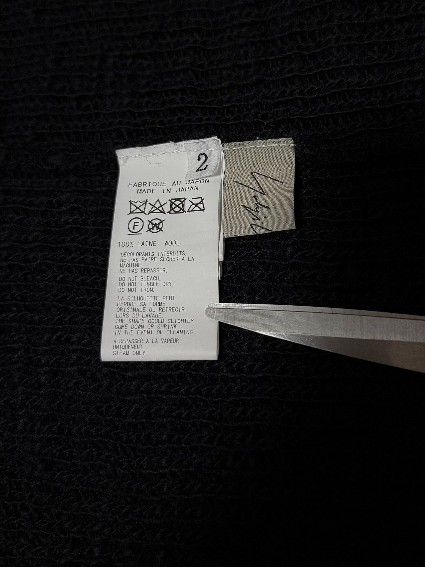Yohji Yamamoto Yohji Yamamoto Black Wool Knit Tunic Size M / US 6-8 / IT 42-44 - 5 Thumbnail