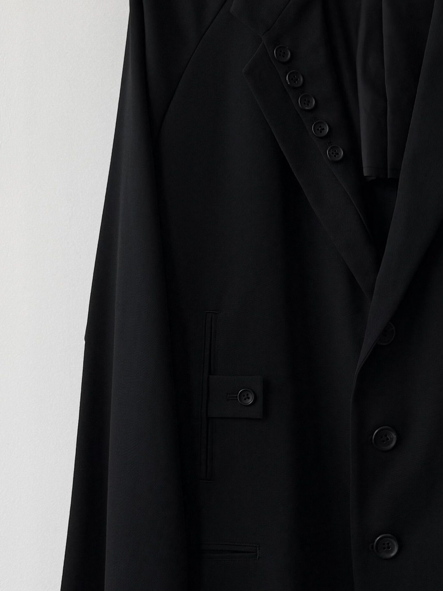 Yohji Yamamoto Yohji Yamamoto Black Military Style Jacket Size US L / EU 52-54 / 3 - 3 Thumbnail