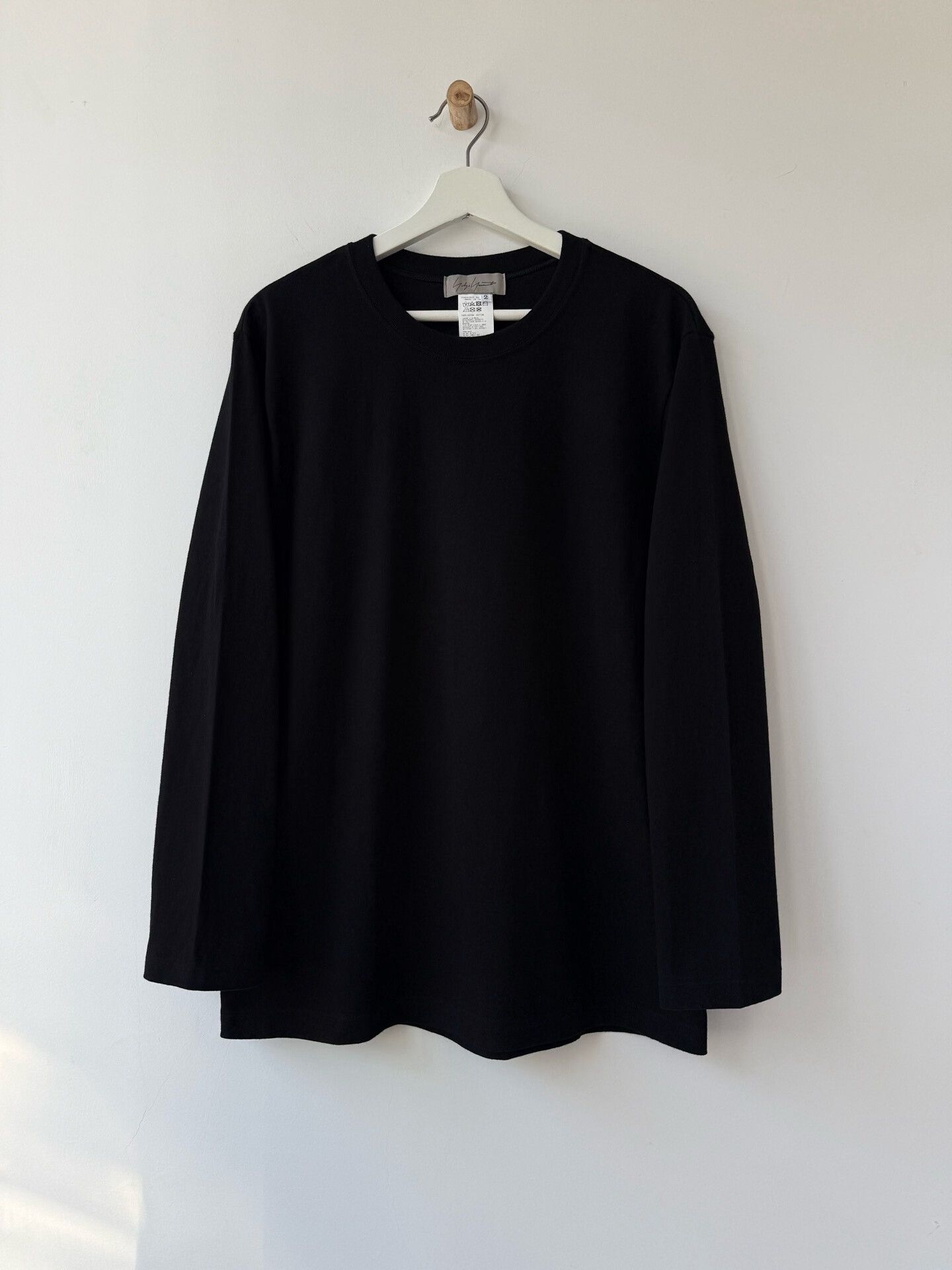 Yohji Yamamoto Yohji Yamamoto Femme Black Cotton Top Size M / US 6-8 / IT 42-44 - 2 Thumbnail
