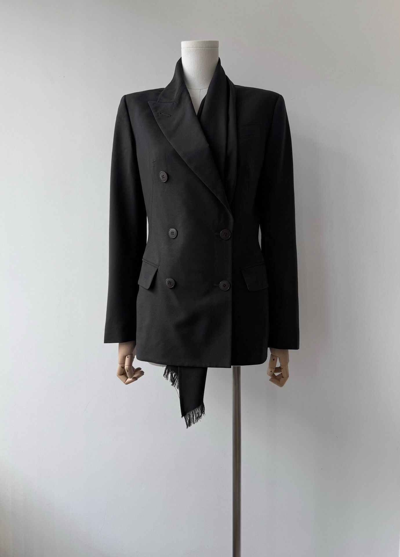 Jean Paul Gaultier Jean Paul Gaultier Black Wool Blazer Size S / US 4 / IT 40 - 2 Thumbnail