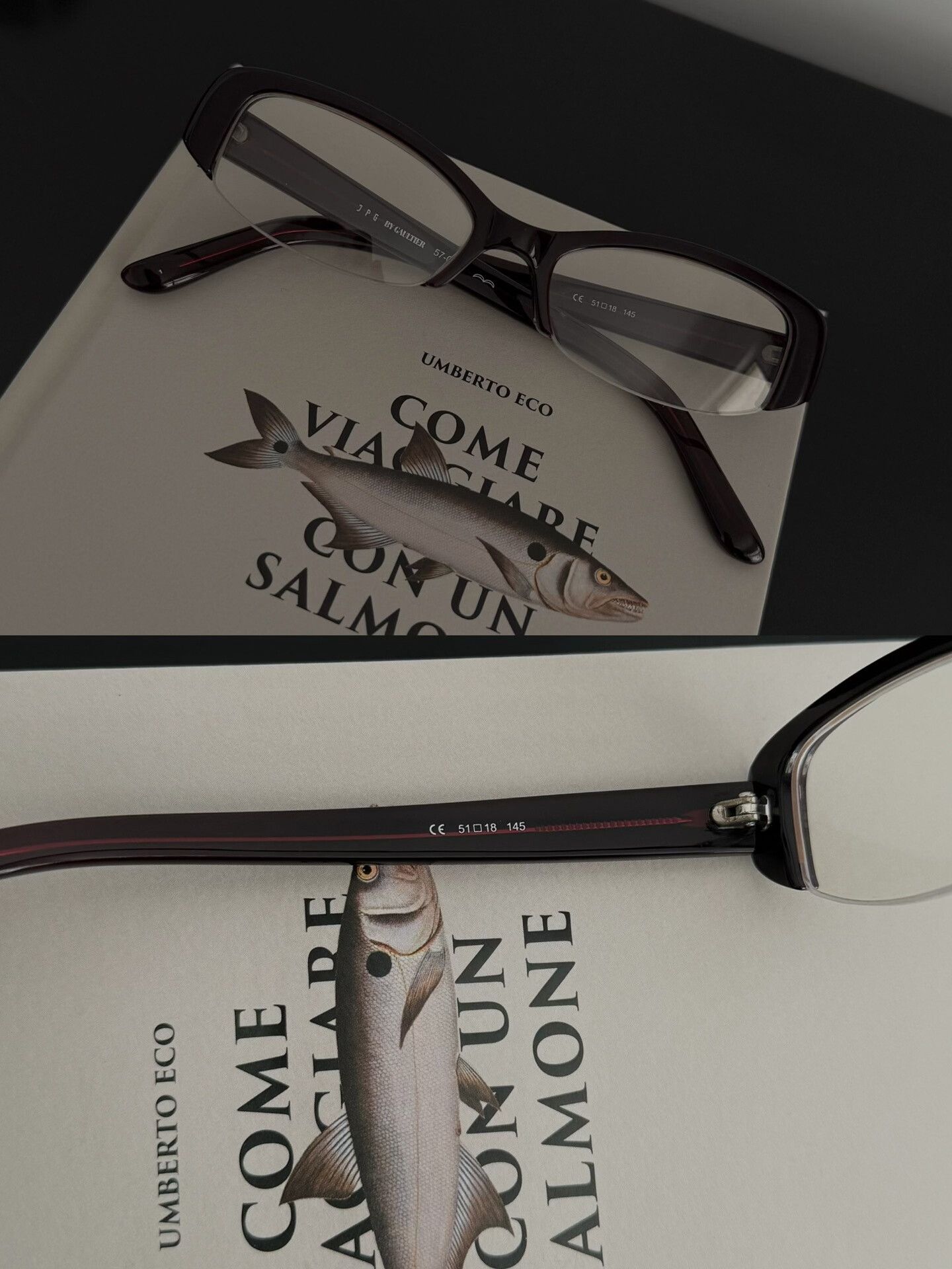 Jean Paul Gaultier Jean Paul Gaultier Half-Frame Glasses Size ONE SIZE - 7 Thumbnail