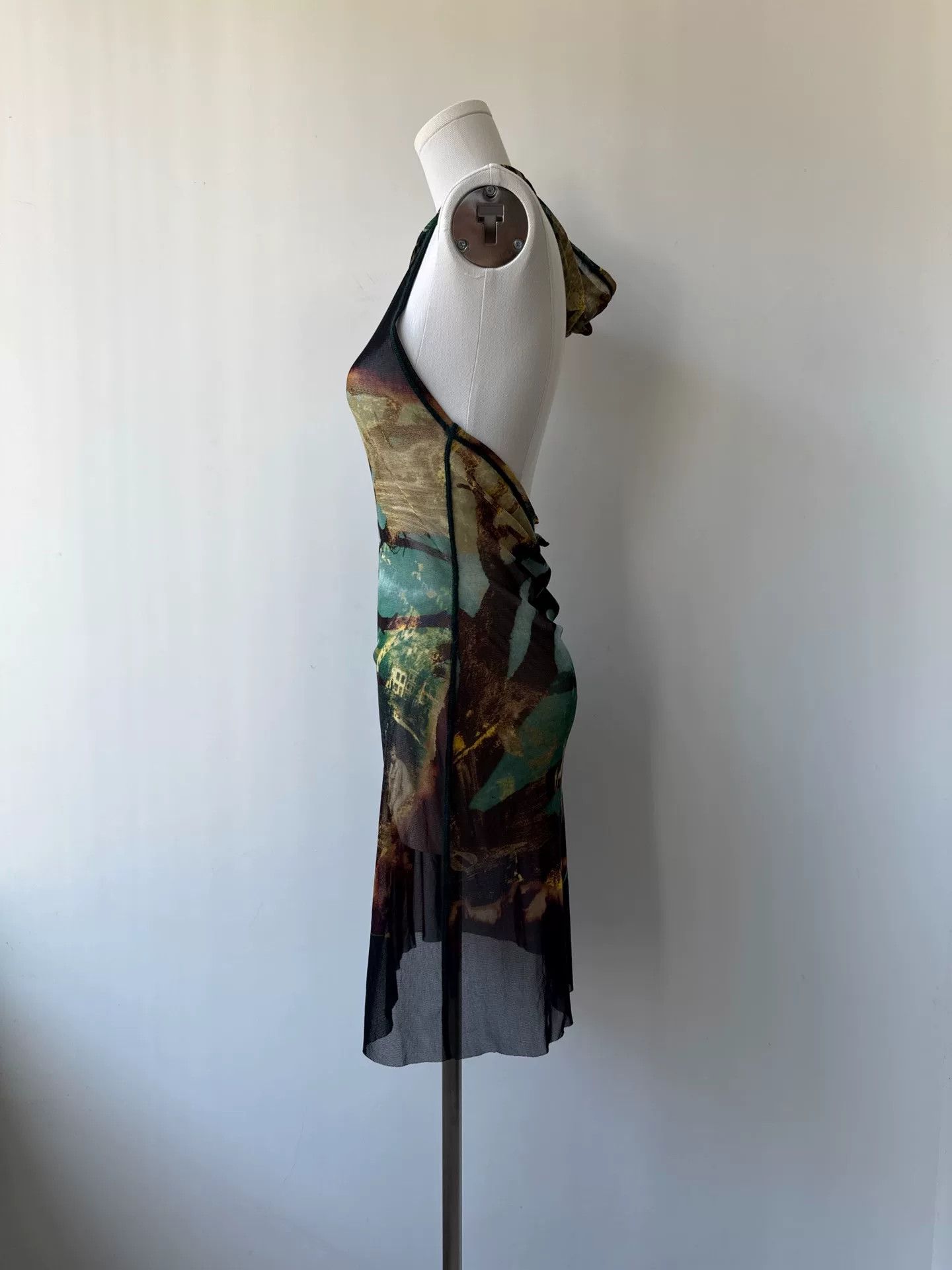 Jean Paul Gaultier Jean Paul Gaultier Artistic Mesh Hooded Dress Size S / US 4 / IT 40 - 4 Thumbnail