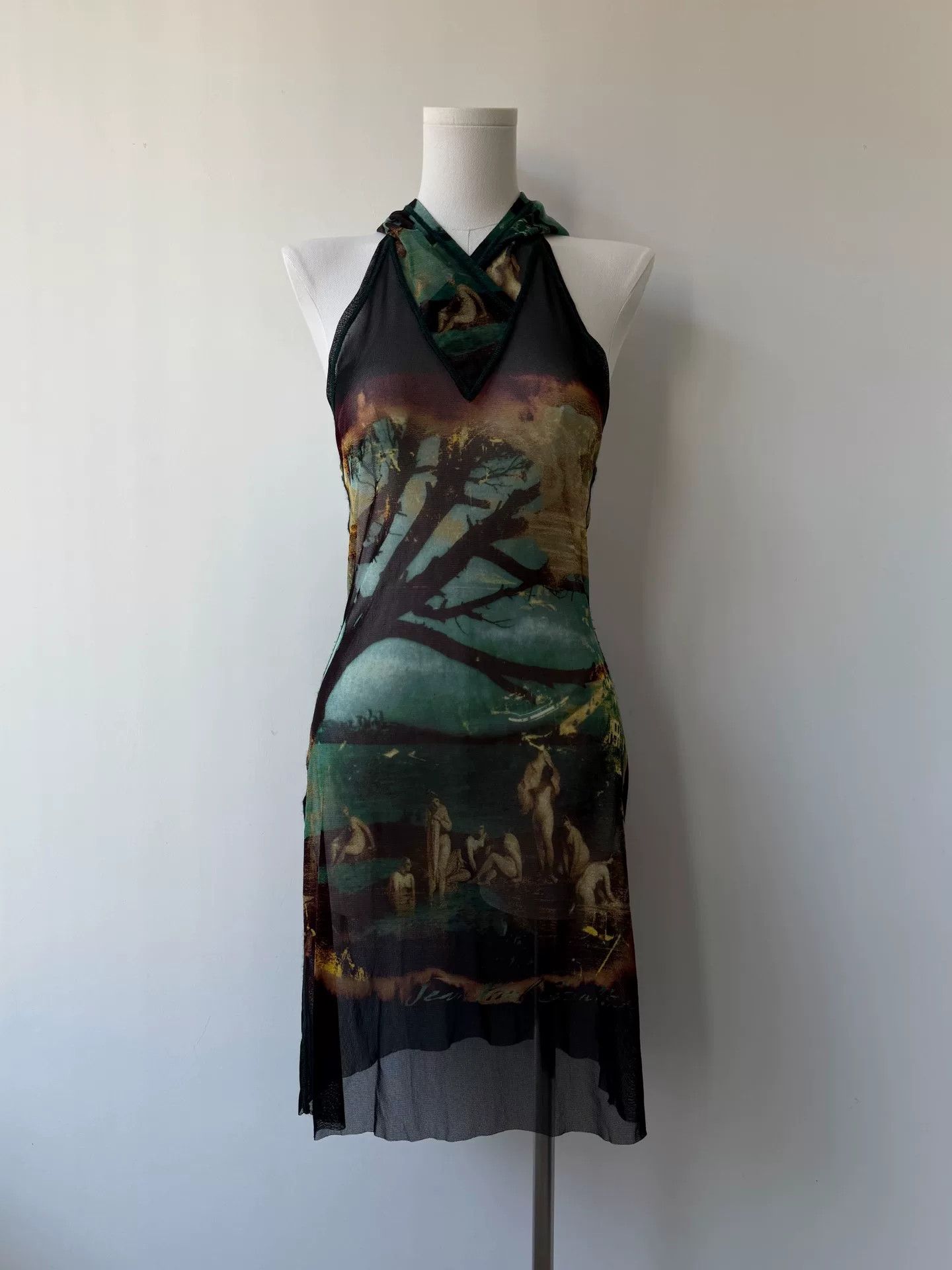 Jean Paul Gaultier Jean Paul Gaultier Artistic Mesh Hooded Dress Size S / US 4 / IT 40 - 2 Thumbnail