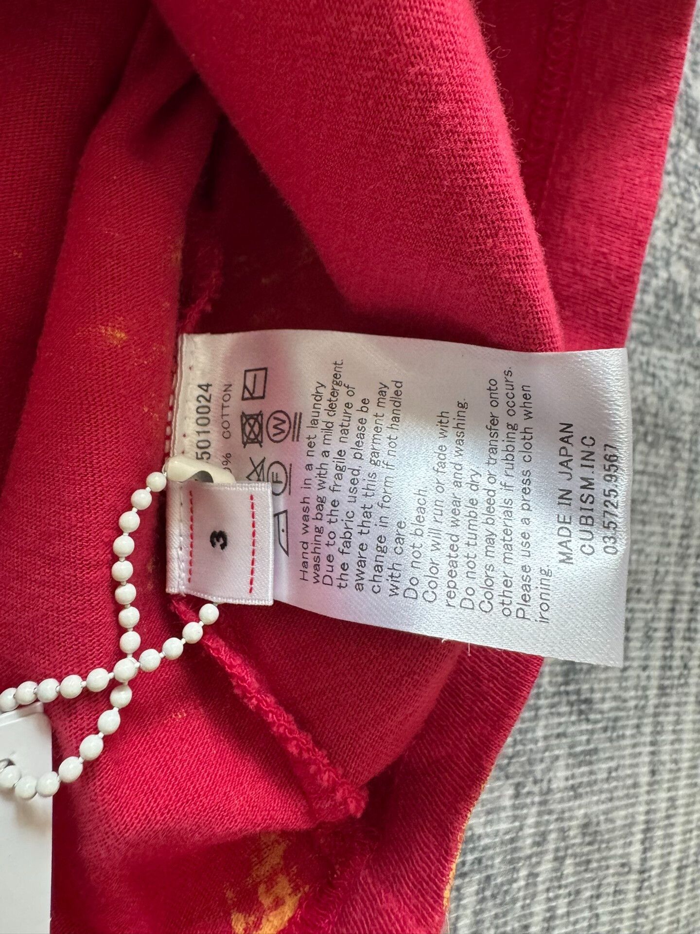 Visvim VISVIM Flamma Jumbo Red T-Shirt Size US S / EU 44-46 / 1 - 2 Thumbnail