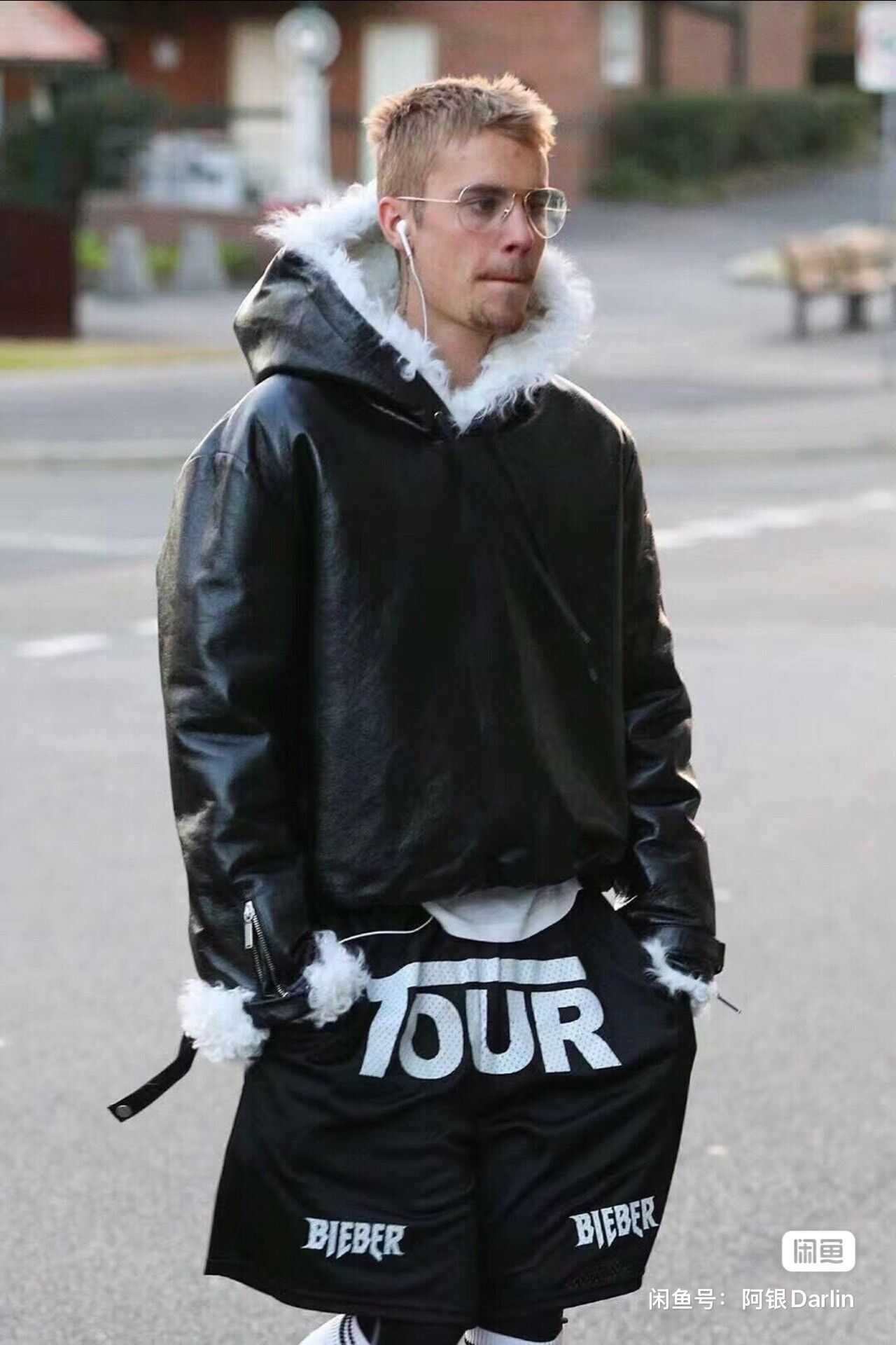 Saint Laurent Paris Saint Laurent Black Leather Hooded Sweatshirt Size US S / EU 44-46 / 1 - 8 Thumbnail