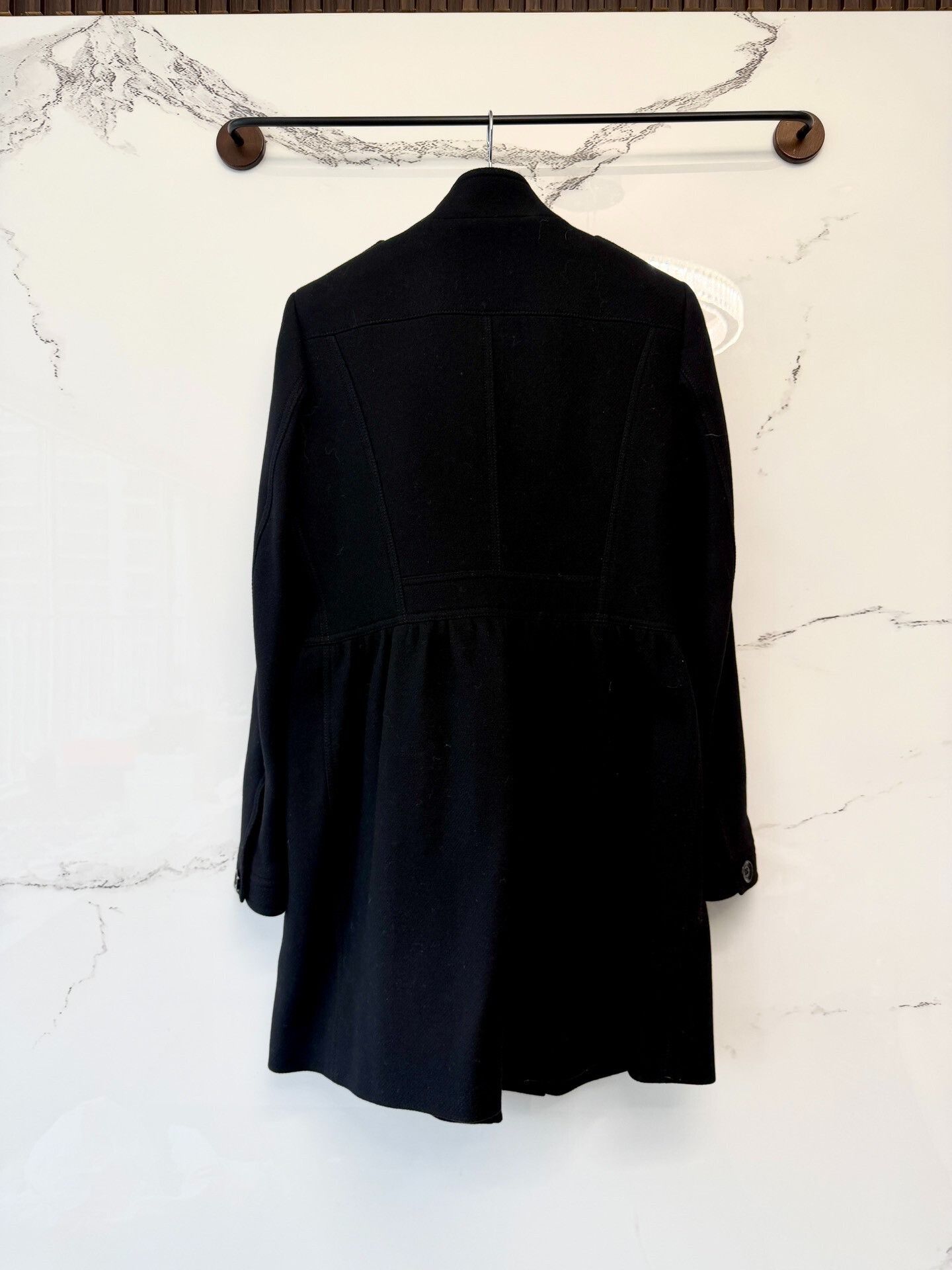 Burberry Burberry Black Coat for Women Size S / US 4 / IT 40 - 6 Thumbnail