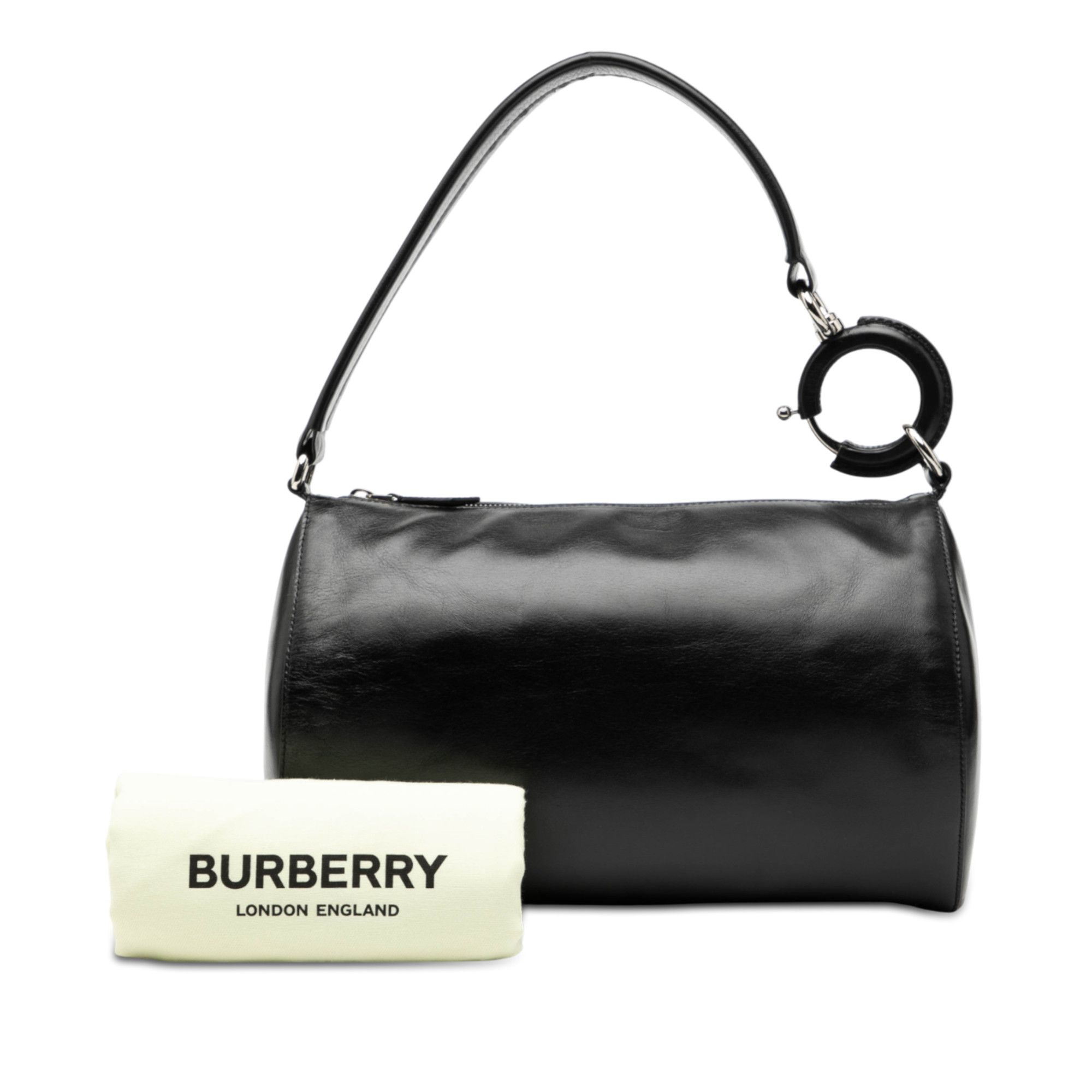 Burberry Burberry Leather Rhombi Shoulder Bag Size ONE SIZE - 8 Thumbnail