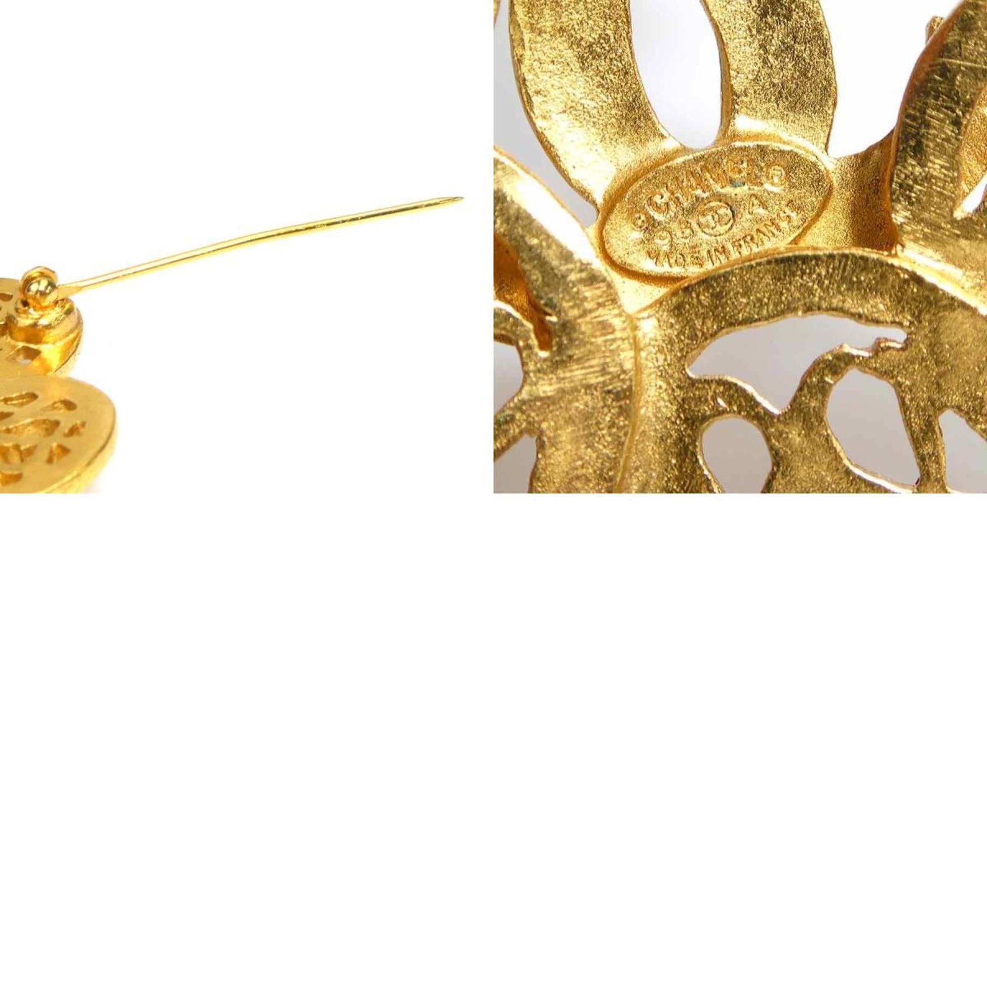 Chanel CHANEL Coco Mark Metal Gold Brooch for Women e61321n Size ONE SIZE - 5 Thumbnail
