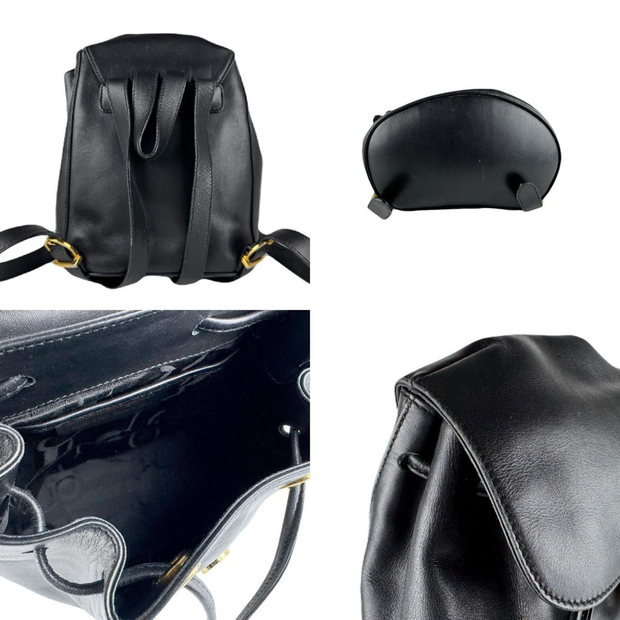 Salvatore Ferragamo Salvatore Ferragamo Gancini Backpack in Black Leather for Women (z8391) Size ONE SIZE - 3 Thumbnail