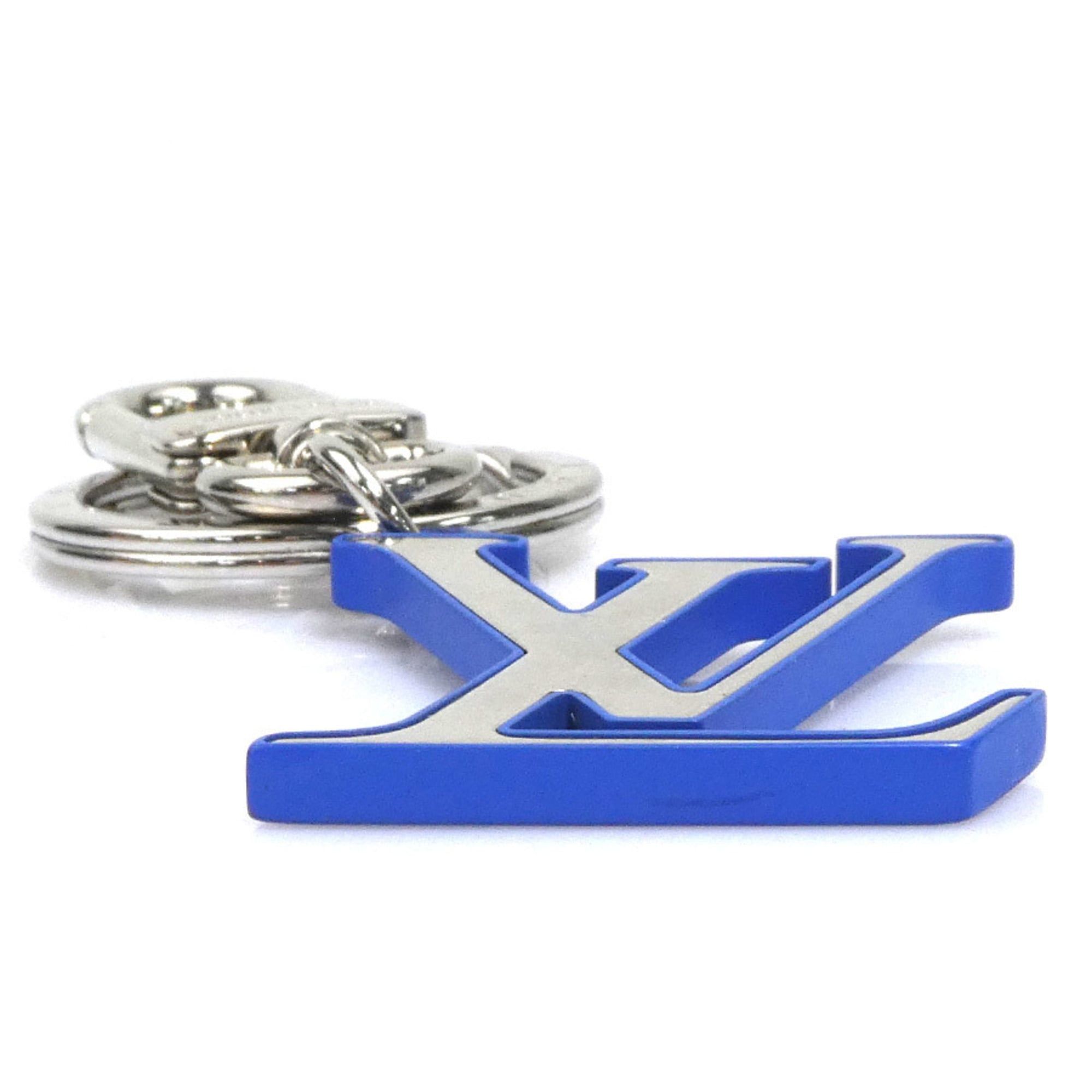 Louis Vuitton Louis Vuitton Charm Key Ring, Porte-Clés, LV Chromatic Metal, Silver/Blue, Unisex, M63601 e61328g Size ONE SIZE - 3 Thumbnail