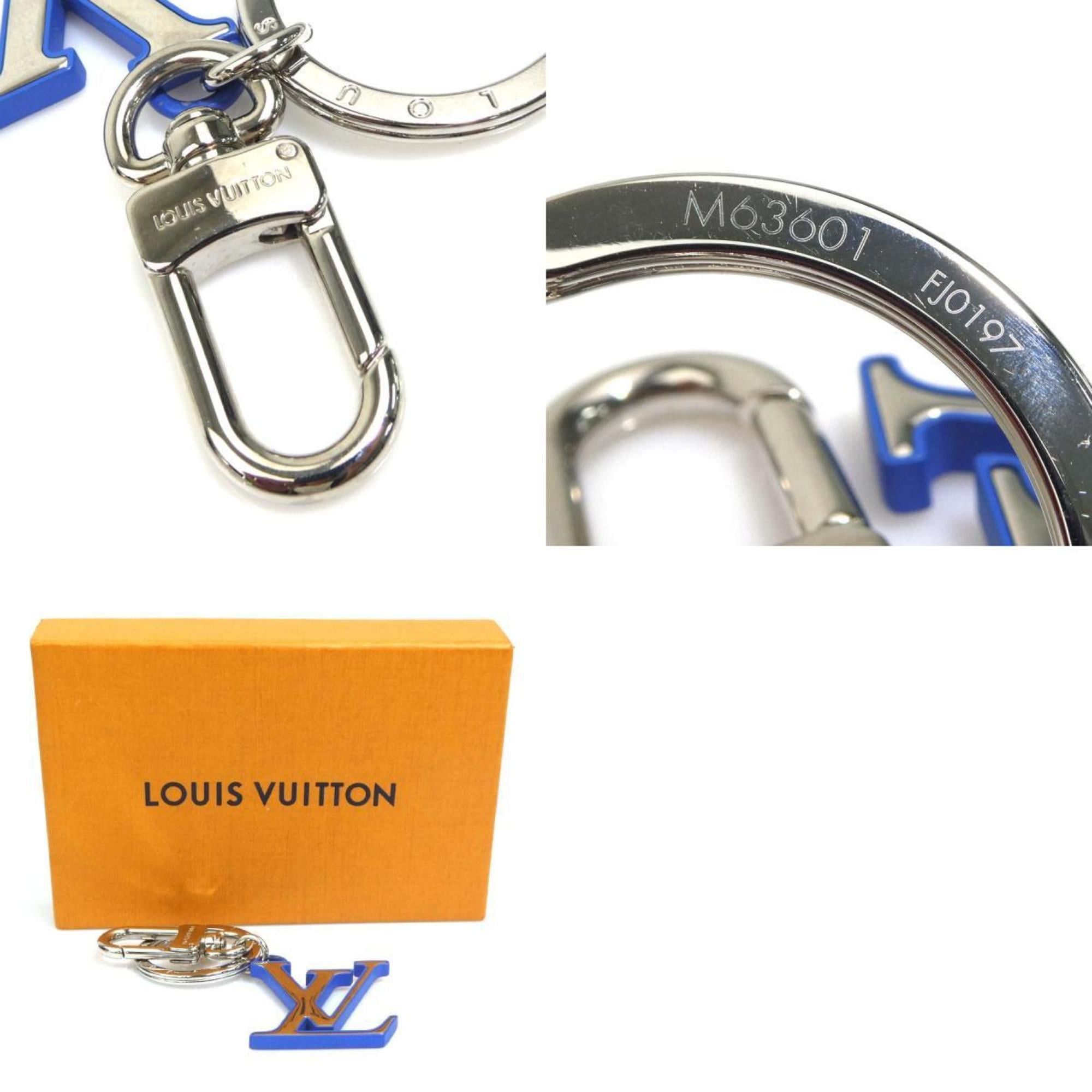 Louis Vuitton Louis Vuitton Charm Key Ring, Porte-Clés, LV Chromatic Metal, Silver/Blue, Unisex, M63601 e61328g Size ONE SIZE - 5 Thumbnail