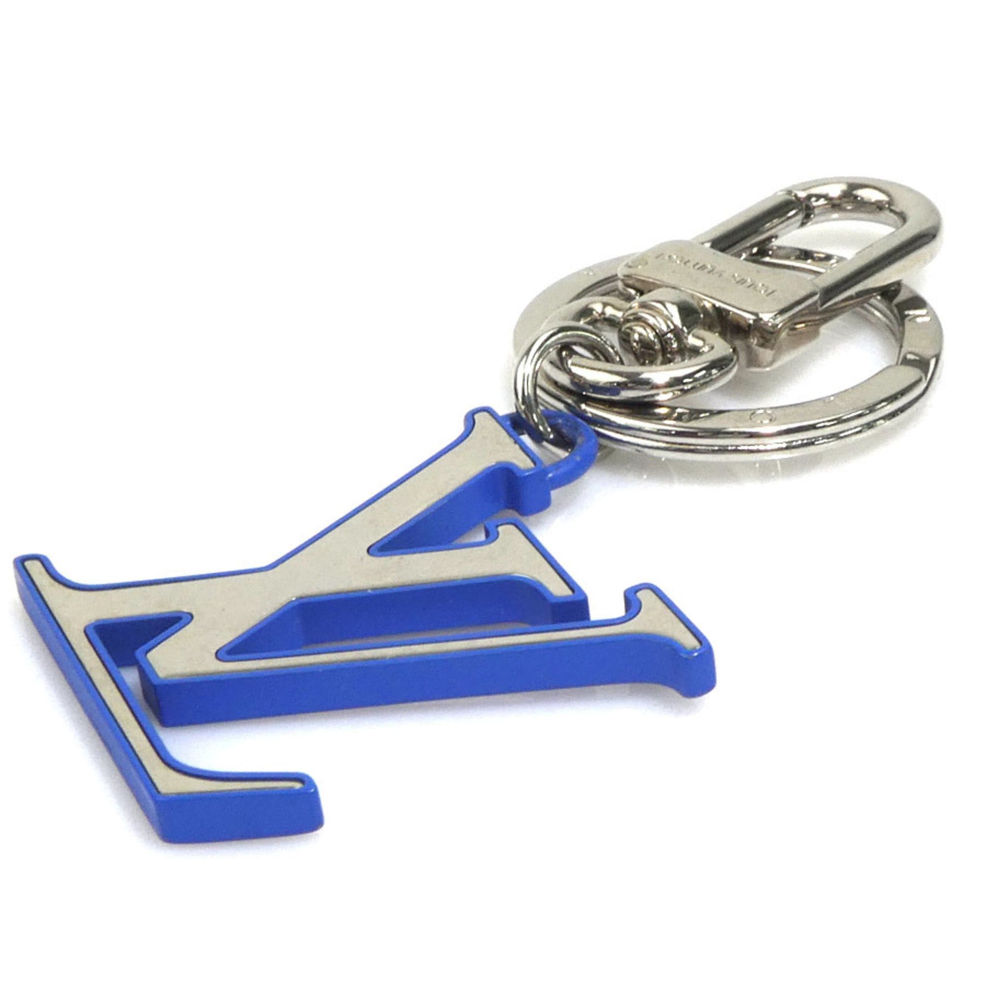 Louis Vuitton Louis Vuitton Charm Key Ring, Porte-Clés, LV Chromatic Metal, Silver/Blue, Unisex, M63601 e61328g Size ONE SIZE - 2 Thumbnail