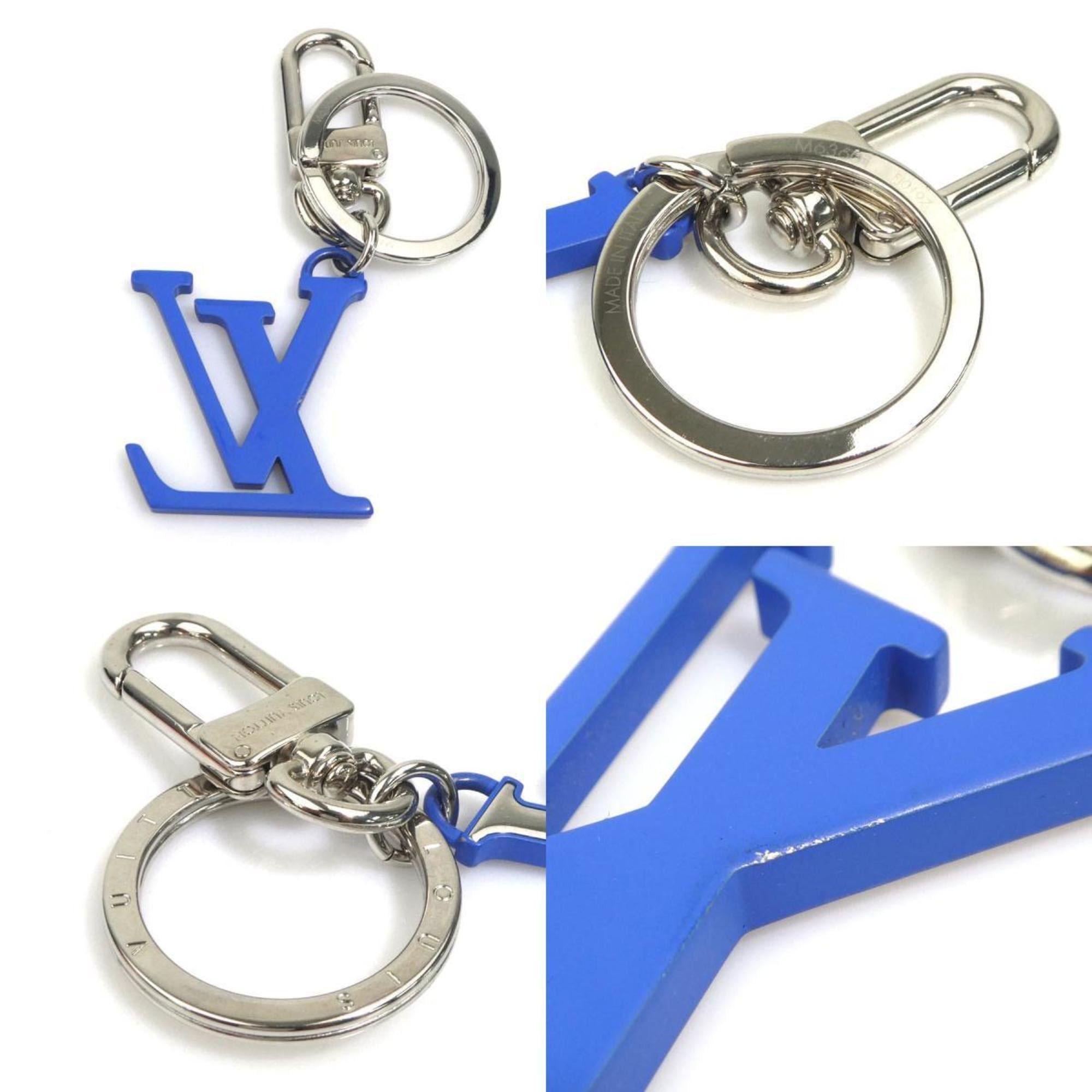 Louis Vuitton Louis Vuitton Charm Key Ring, Porte-Clés, LV Chromatic Metal, Silver/Blue, Unisex, M63601 e61328g Size ONE SIZE - 4 Thumbnail