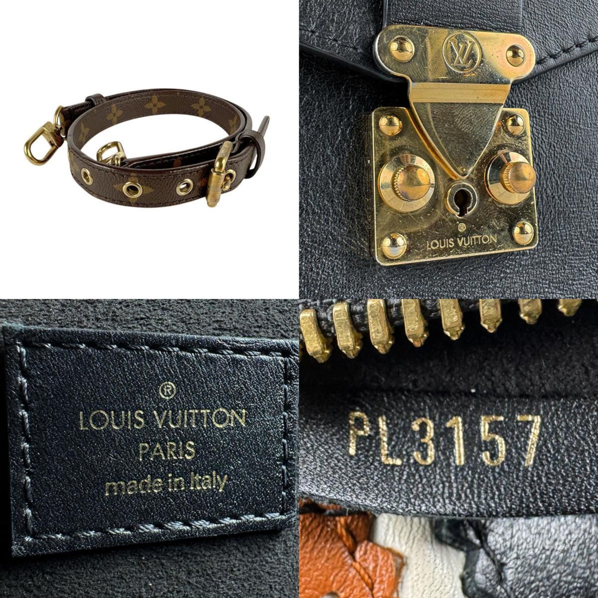 Louis Vuitton Louis Vuitton Monogram Metis MM Pochette Shoulder Bag in Leather/Monogram Canvas, Brown and Black, M43488 z8363 Size ONE SIZE - 5 Thumbnail