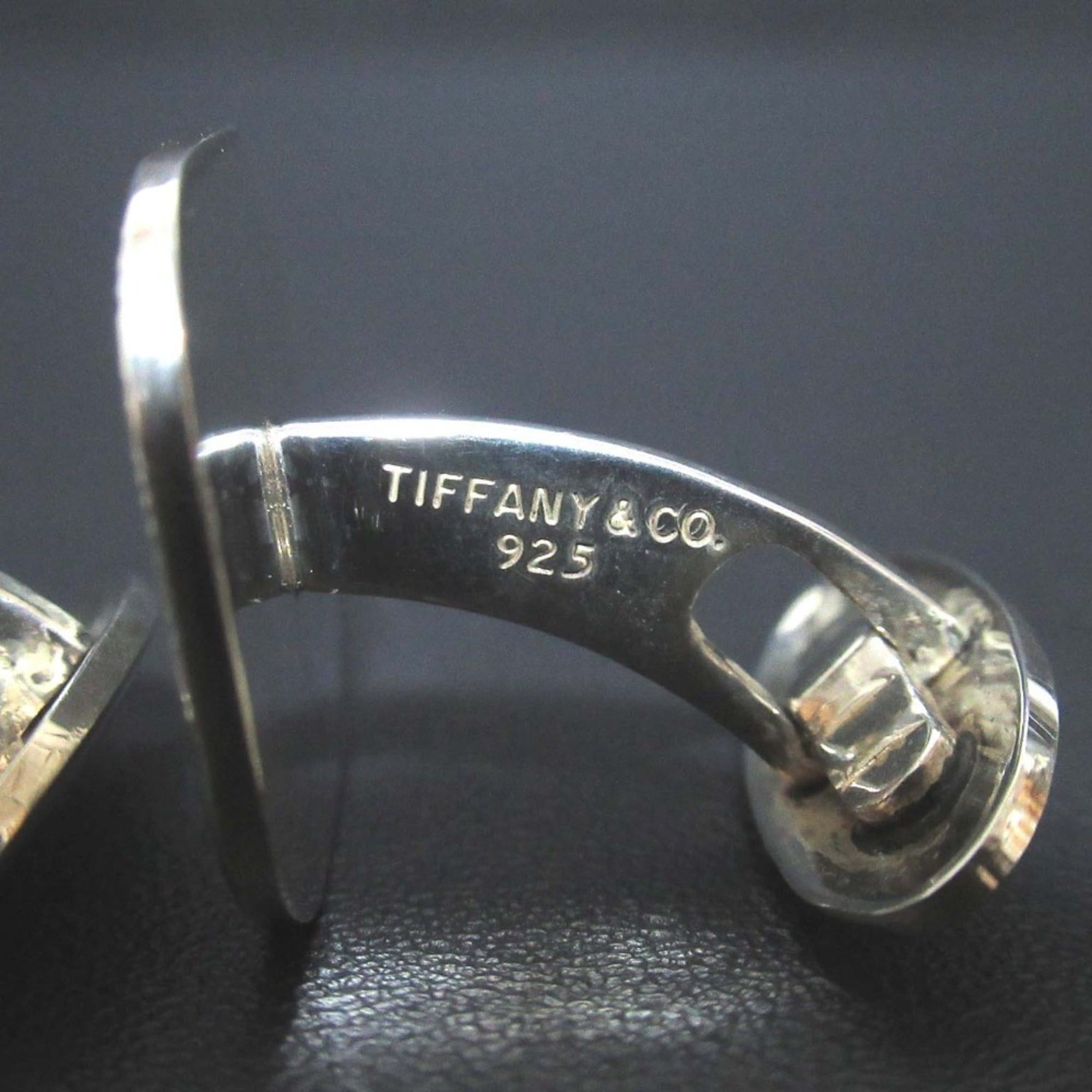 Tiffany & Co. Tiffany & Co. Engine Turn Cufflinks in 925SV Silver for Men Size ONE SIZE - 4 Thumbnail