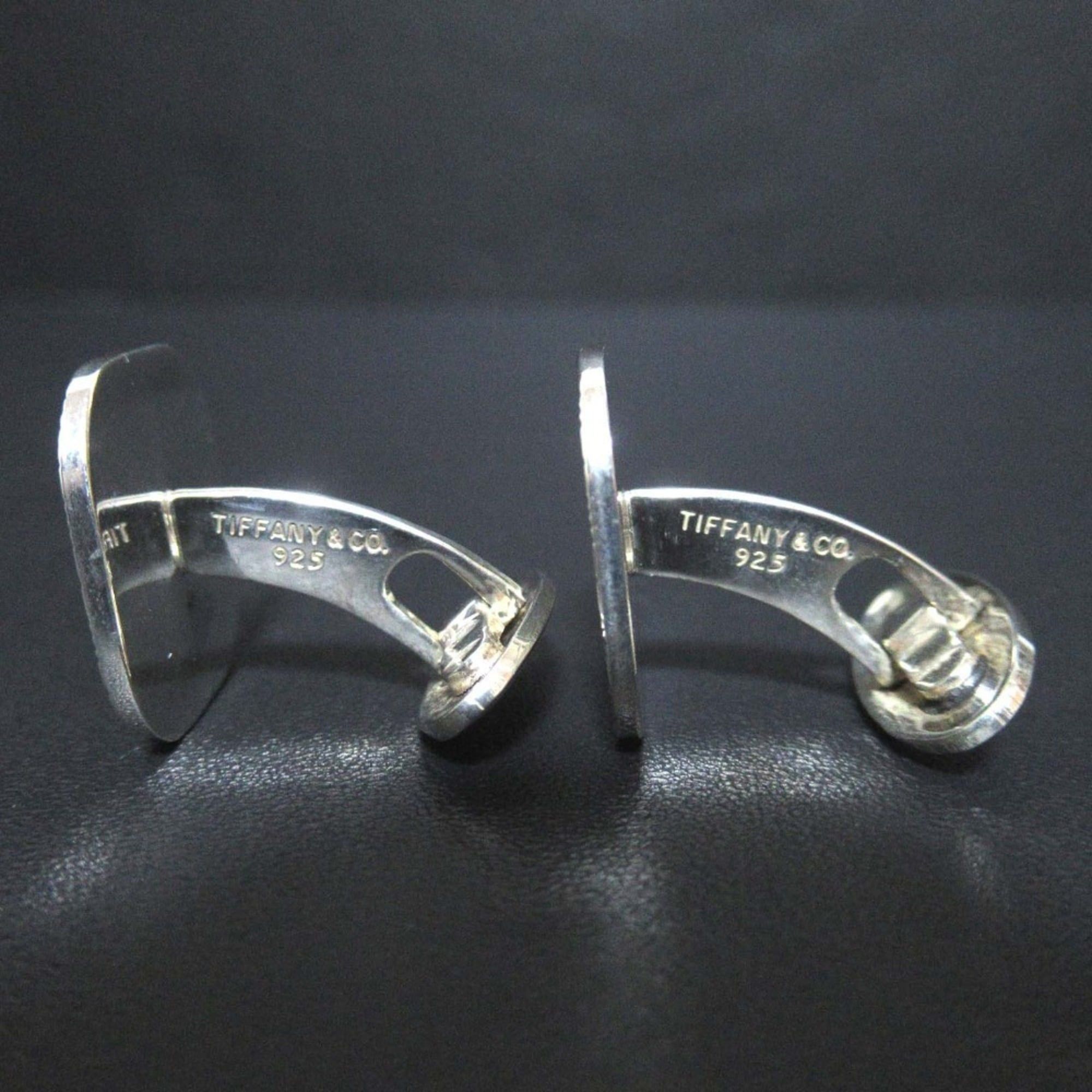 Tiffany & Co. Tiffany & Co. Engine Turn Cufflinks in 925SV Silver for Men Size ONE SIZE - 2 Thumbnail
