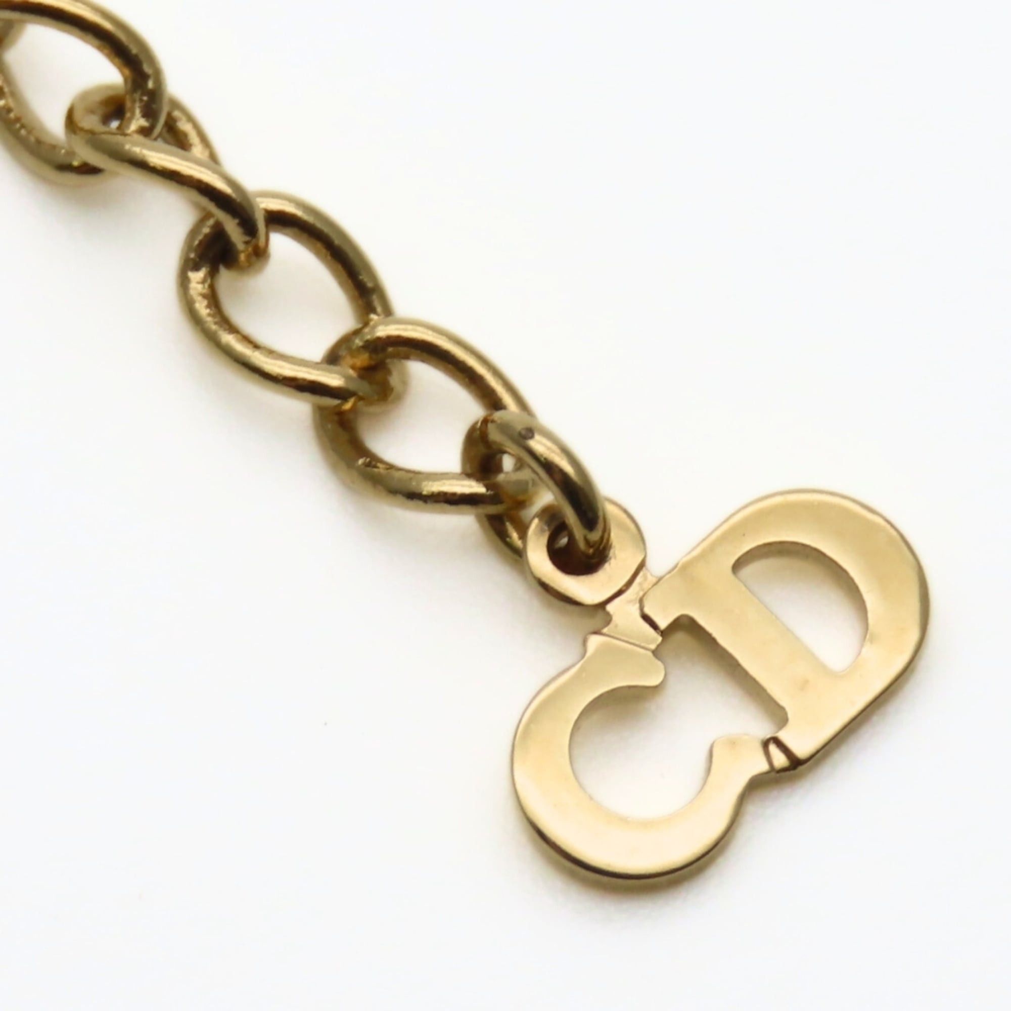 Dior Christian Dior CD logo necklace in gold-plated metal. GP. Women's. Size ONE SIZE - 7 Thumbnail