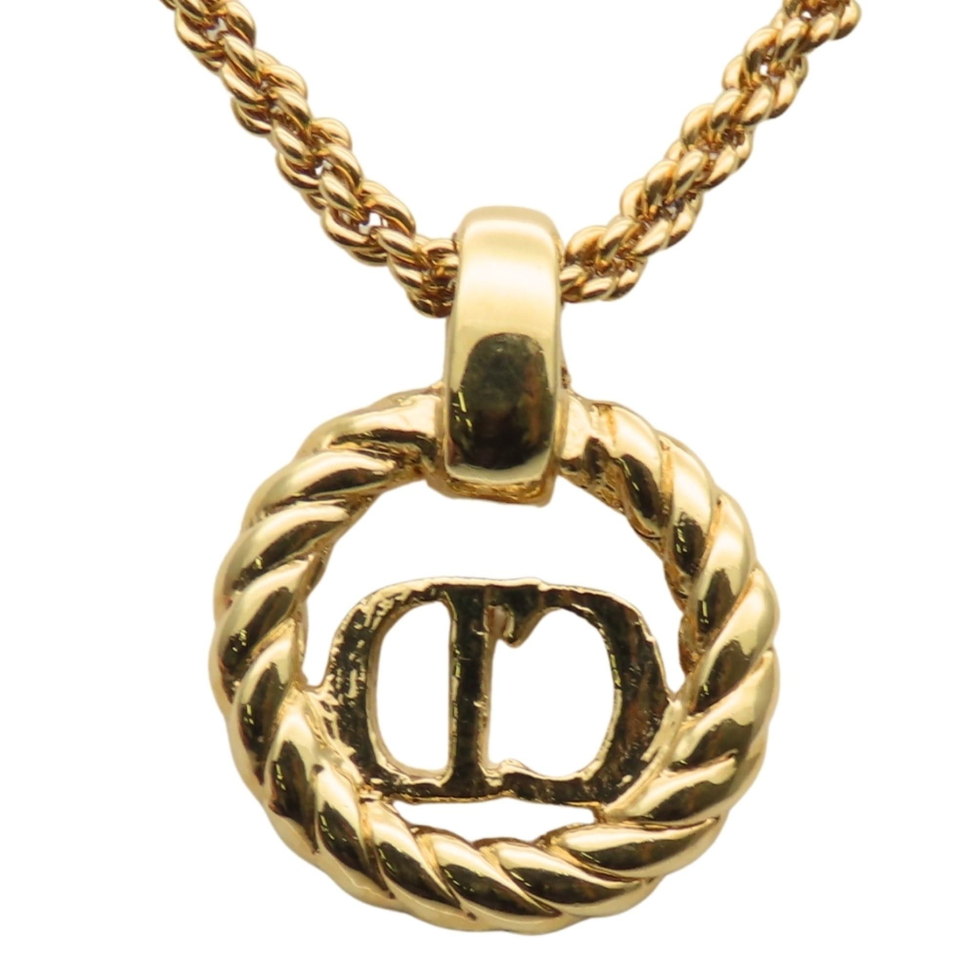 Dior Christian Dior CD logo necklace in gold-plated metal. GP. Women's. Size ONE SIZE - 3 Thumbnail