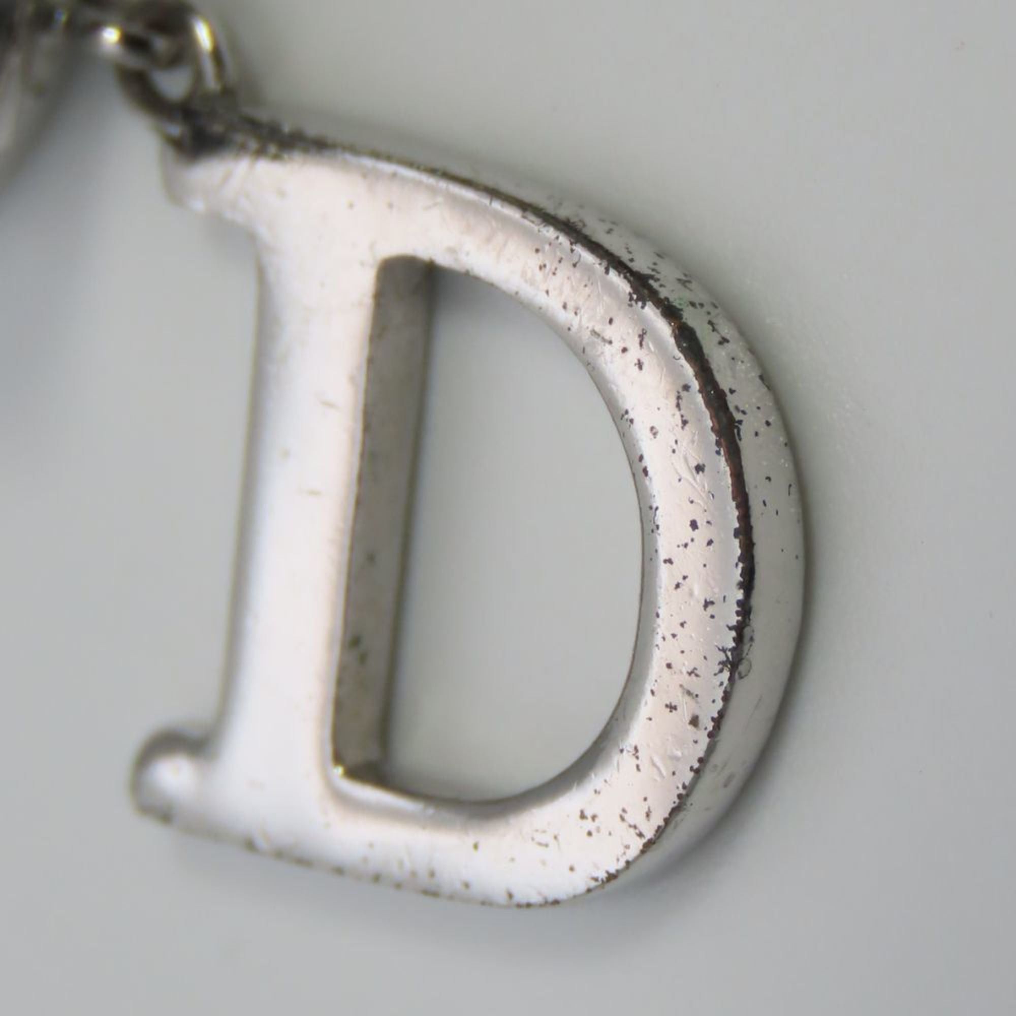 Dior Christian Dior Swing Metal Earrings, Silver with CD Logo, Plated, Women's, Size ONE SIZE - 6 Thumbnail