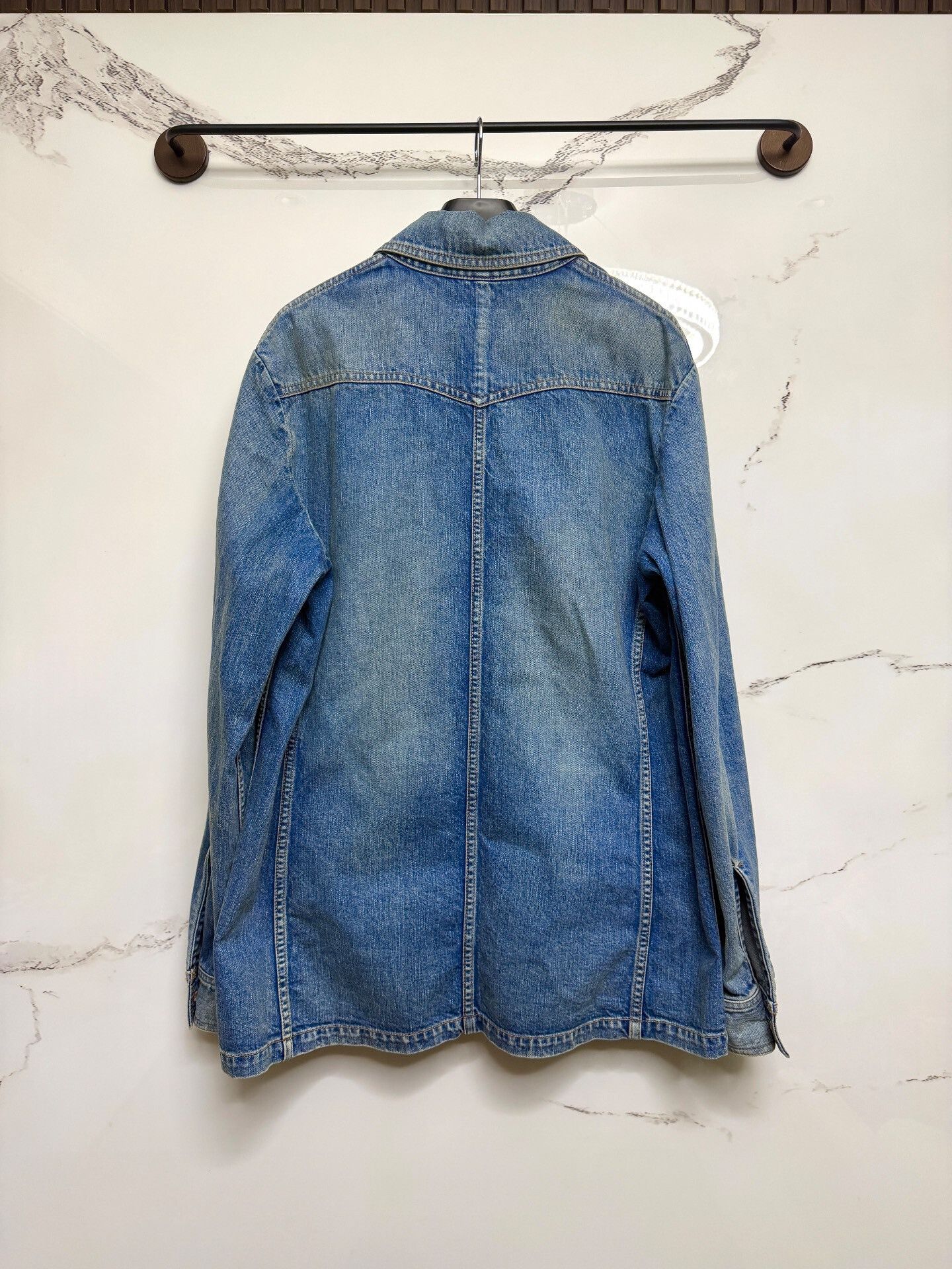 Celine Celine Blue Denim Jacket with Four Pockets Size US M / EU 48-50 / 2 - 4 Thumbnail