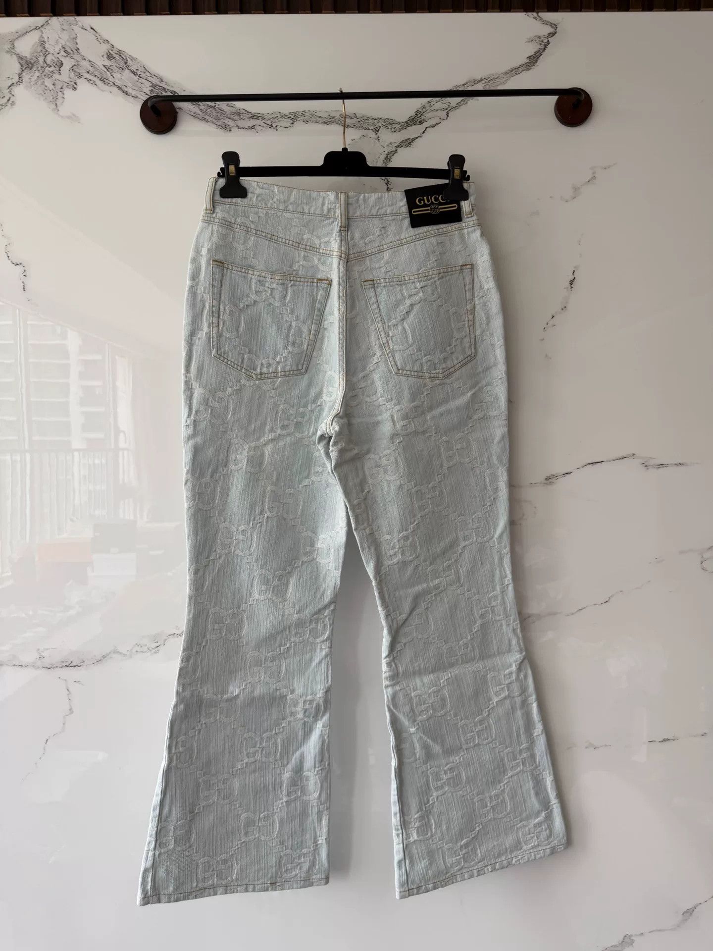 Gucci Gucci Blue Printed Denim Jeans Size US 29 - 3 Thumbnail