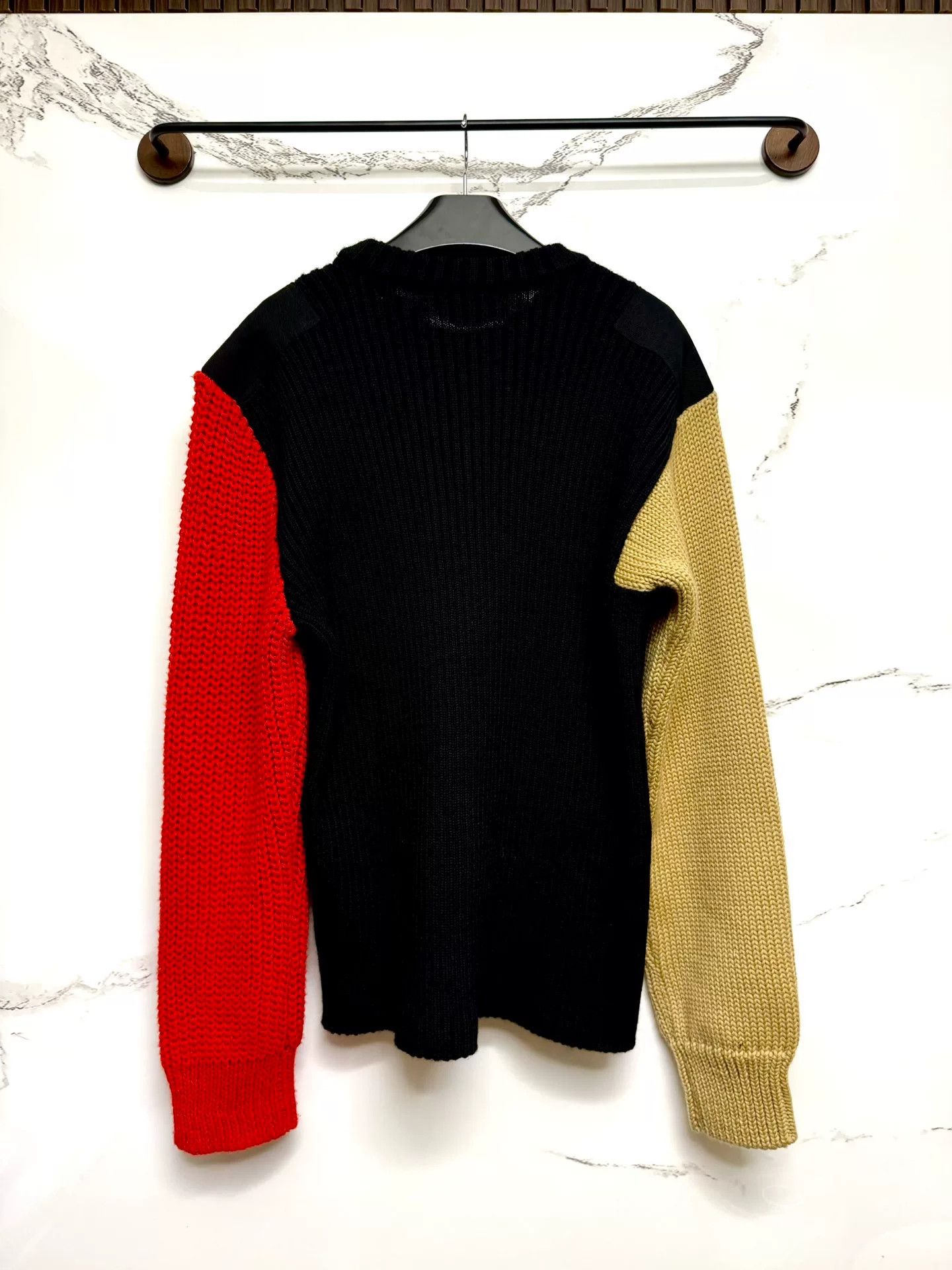 Calvin Klein 205W39NYC Calvin Klein Color Block Wool Sweater Size L / US 10 / IT 46 - 4 Thumbnail
