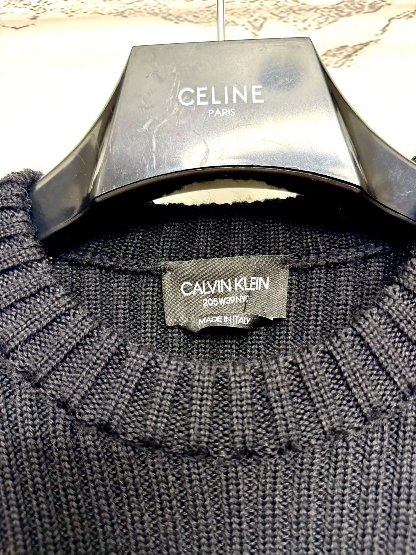 Calvin Klein 205W39NYC Calvin Klein Color Block Wool Sweater Size L / US 10 / IT 46 - 3 Thumbnail