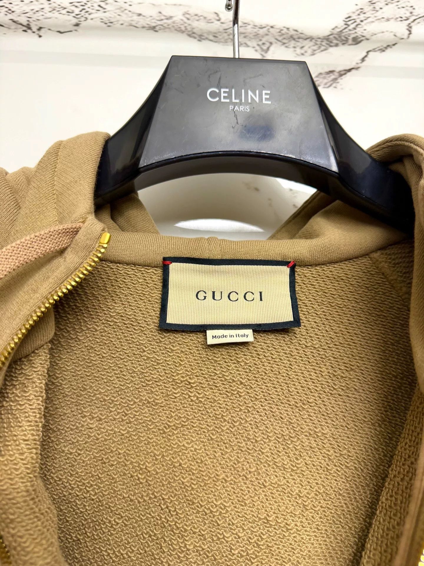 Gucci Gucci Khaki Half-Zip Hoodie Size US S / EU 44-46 / 1 - 2 Thumbnail