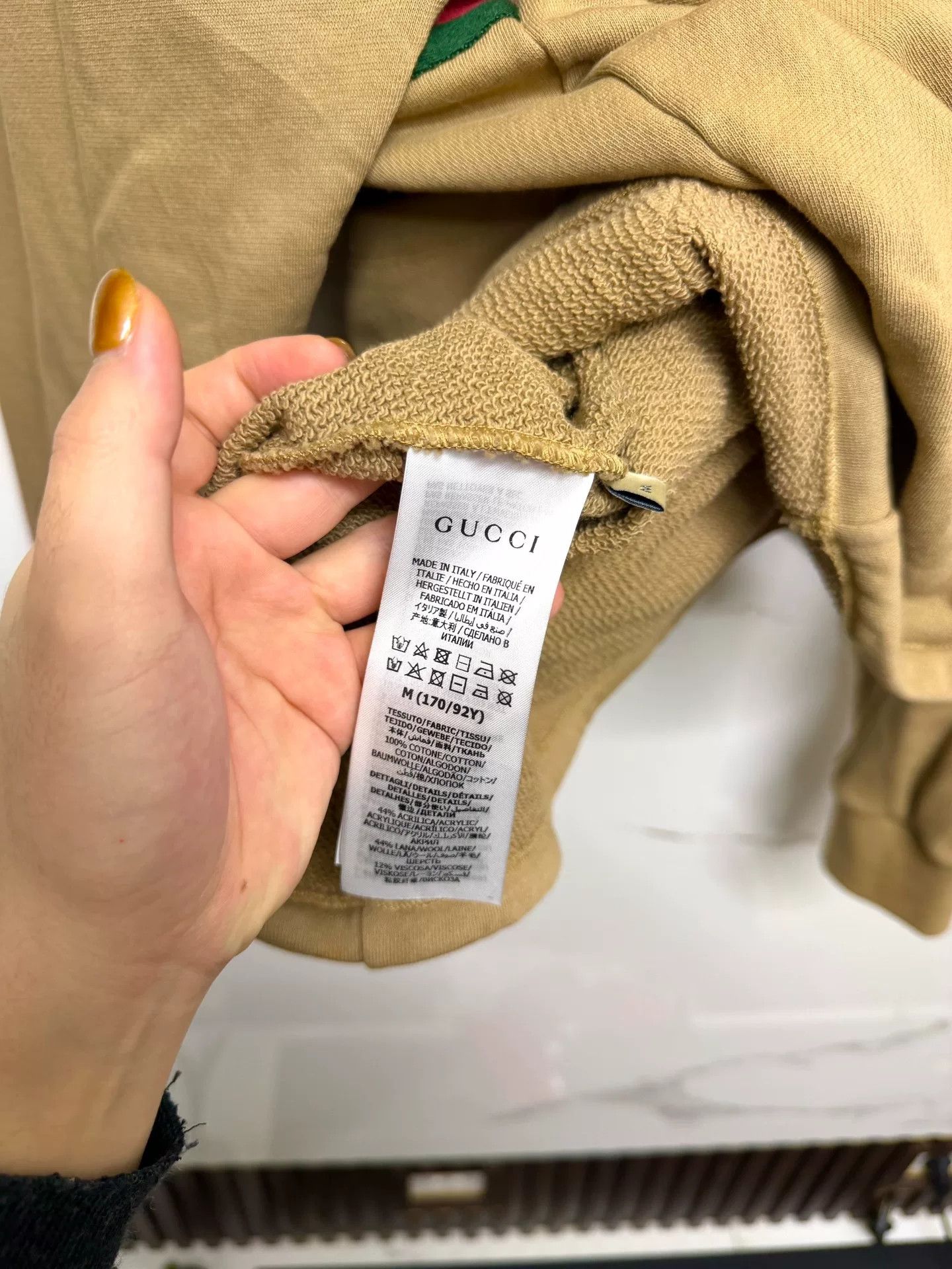 Gucci Gucci Khaki Half-Zip Hoodie Size US S / EU 44-46 / 1 - 4 Thumbnail