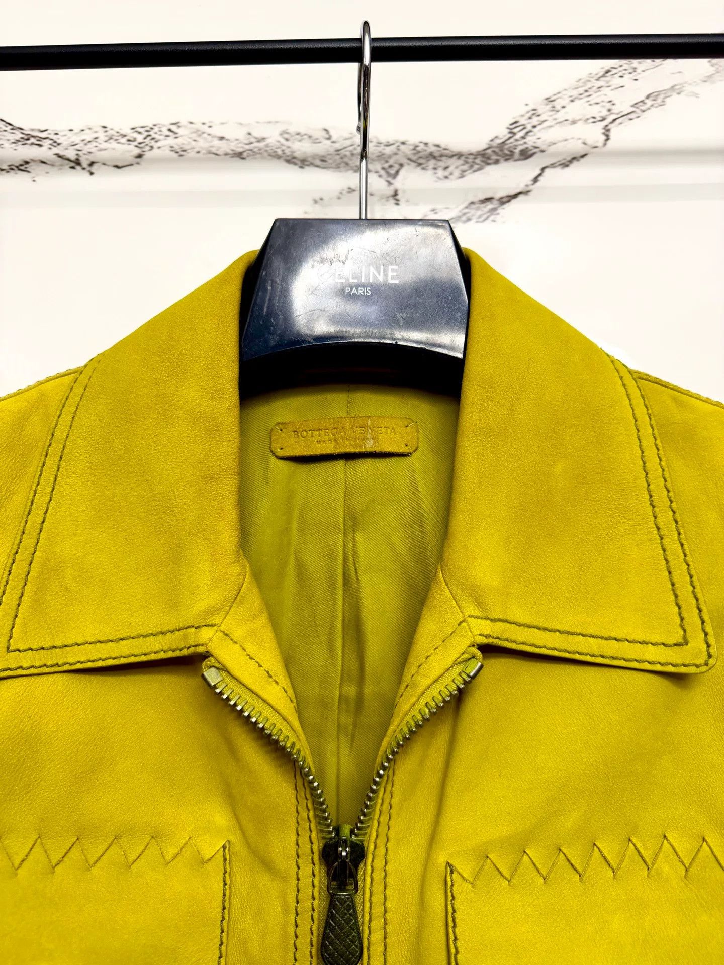 Bottega Veneta Bottega Veneta Yellow Suede Jacket Size L / US 10 / IT 46 - 3 Thumbnail