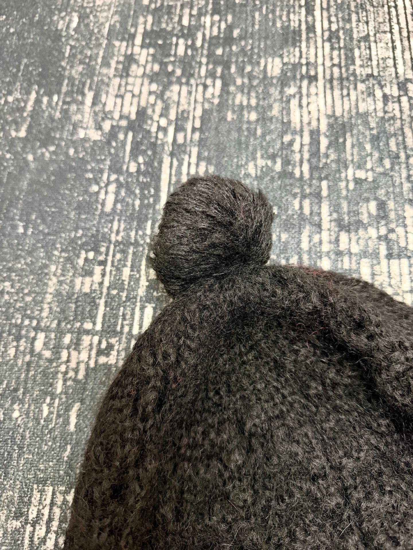 Saint Laurent Paris Saint Laurent Black Wool Blend Pom Beanie Size ONE SIZE - 2 Thumbnail