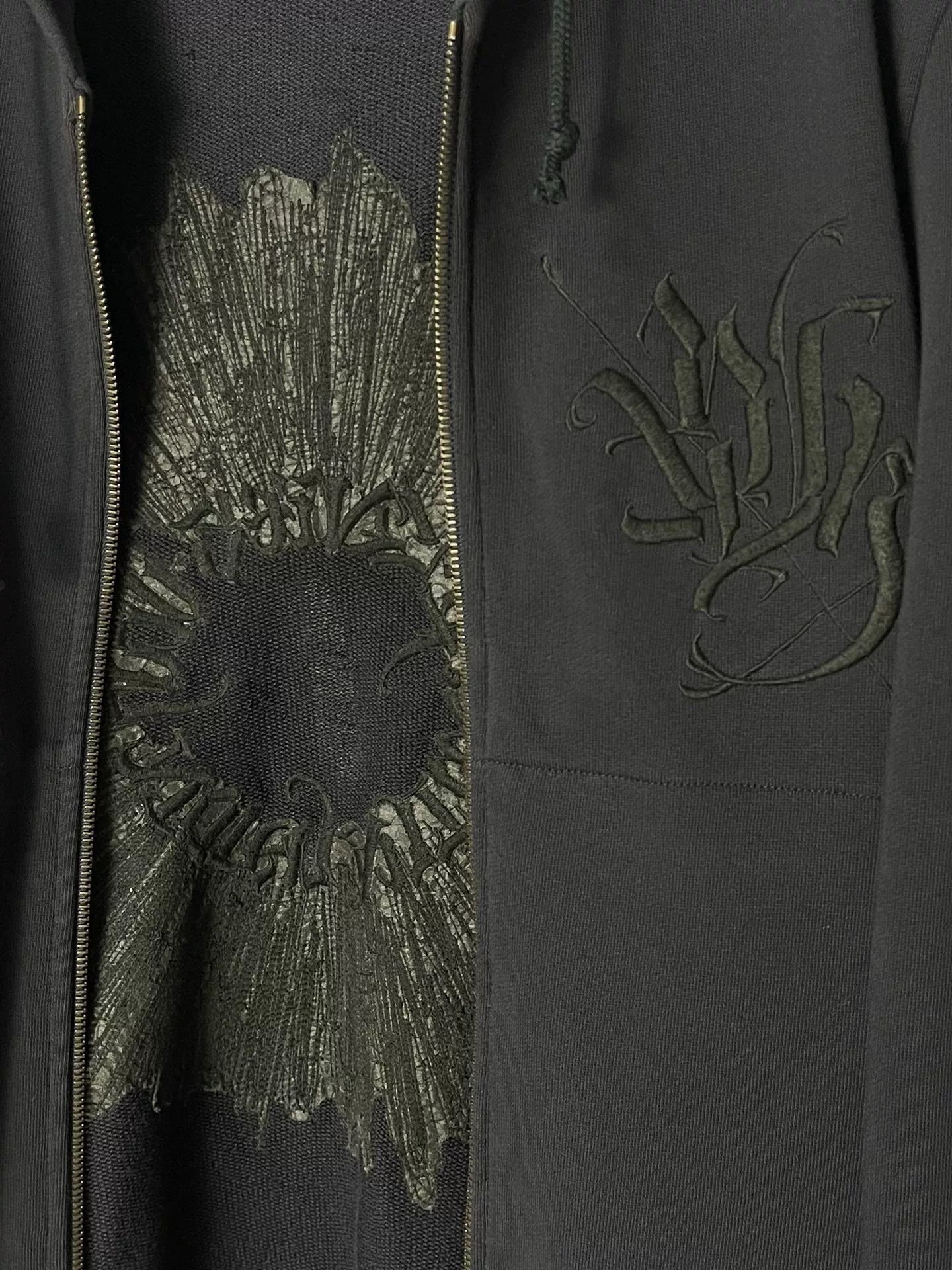 Dries Van Noten Dries Van Noten Black Zip Sweatshirt Jacket Size S / US 4 / IT 40 - 7 Thumbnail