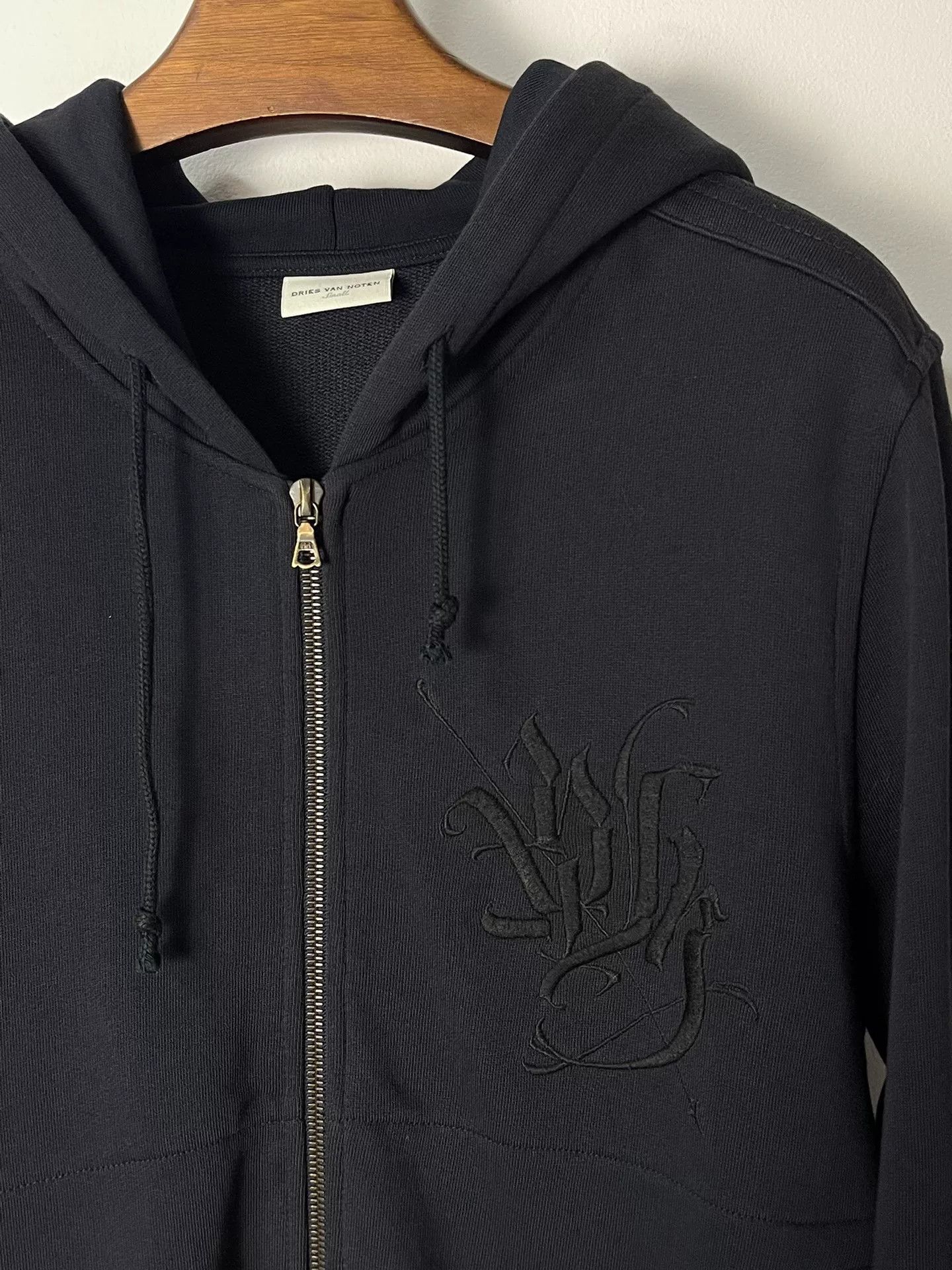 Dries Van Noten Dries Van Noten Black Zip Sweatshirt Jacket Size S / US 4 / IT 40 - 3 Thumbnail