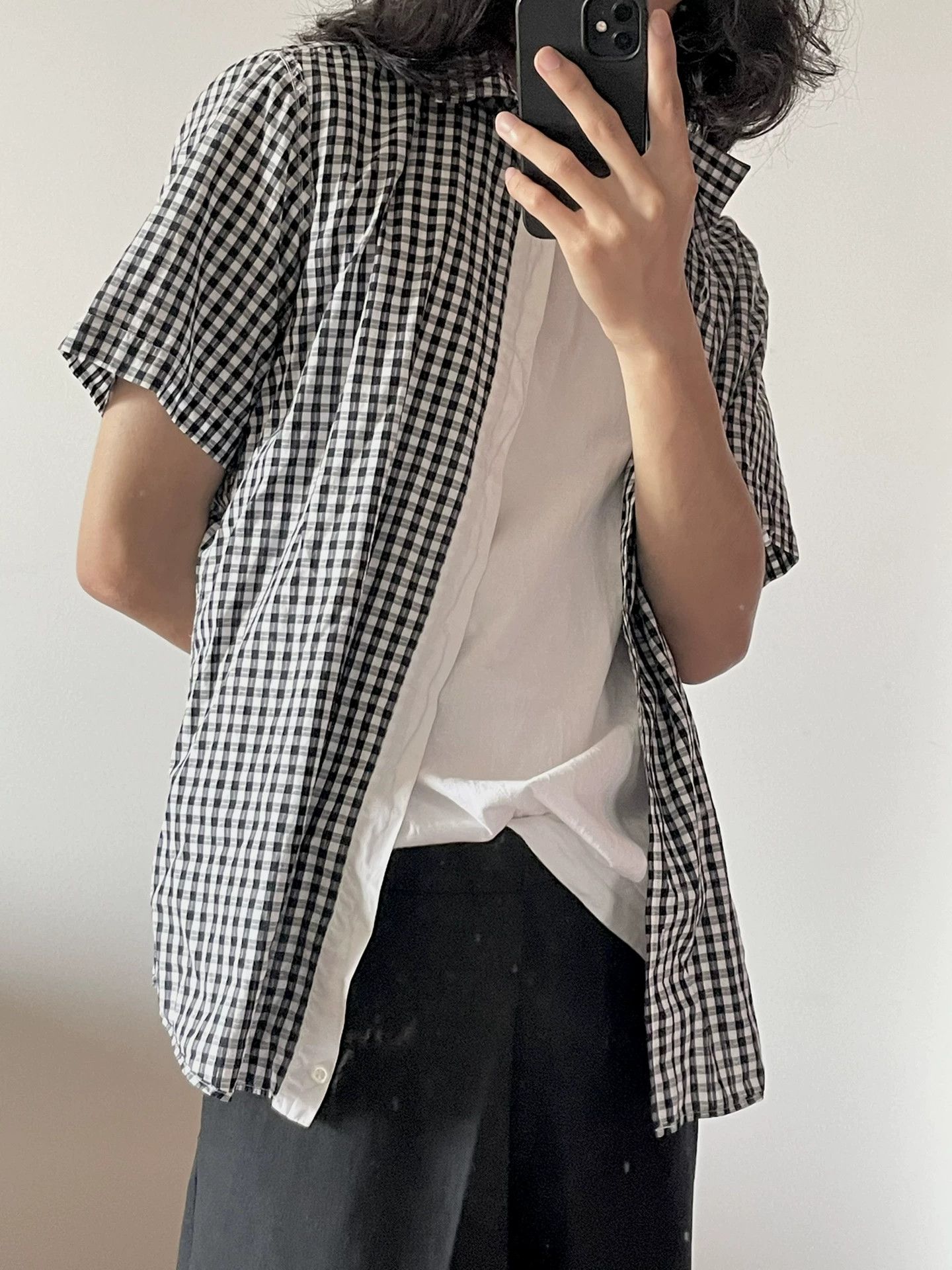 Dries Van Noten Dries Van Noten Black and White Checked Shirt Size US S / EU 44-46 / 1 - 2 Thumbnail