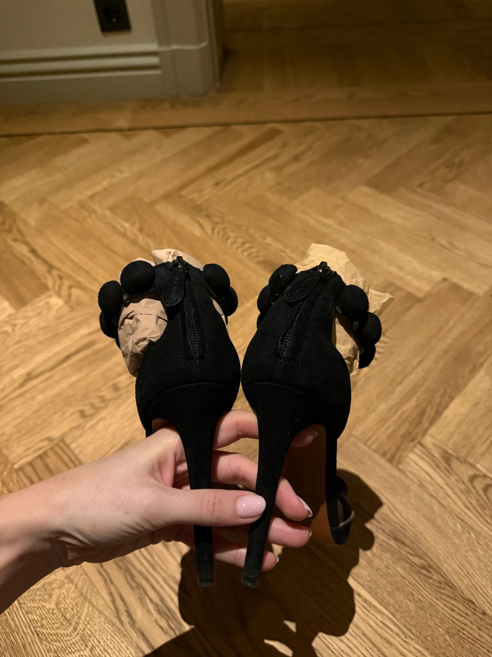 Alaia Alaïa La Bombe 90 suede sandals Heels Size US 9.5 / IT 39.5 - 6 Thumbnail