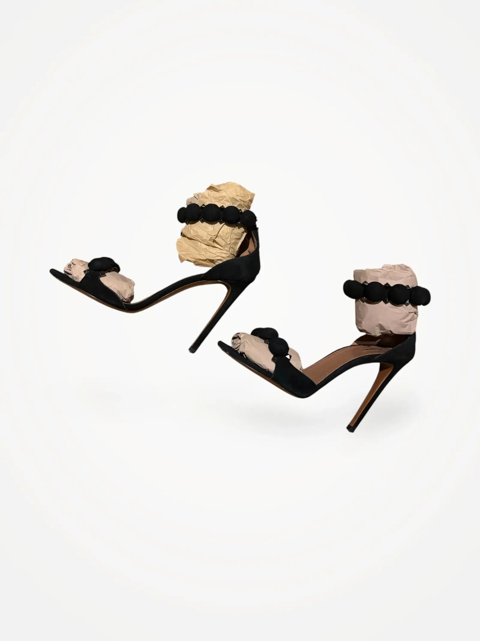 Alaia Alaïa La Bombe 90 suede sandals Heels Size US 9.5 / IT 39.5 - 2 Thumbnail