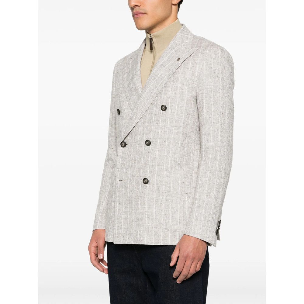 Tagliatore Tagliatore NEUTRALS Jackets - Blazers Size US L / EU 52-54 / 3 - 4 Thumbnail