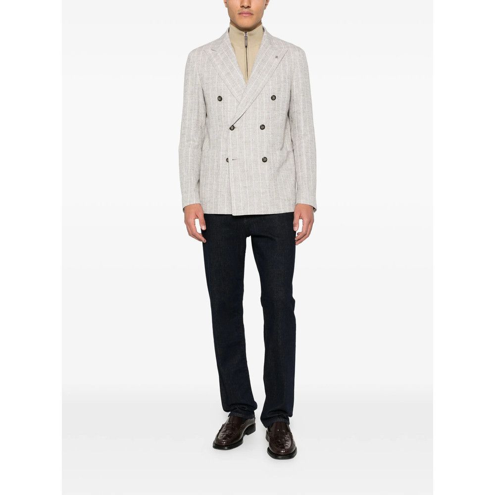 Tagliatore Tagliatore NEUTRALS Jackets - Blazers Size US L / EU 52-54 / 3 - 2 Thumbnail