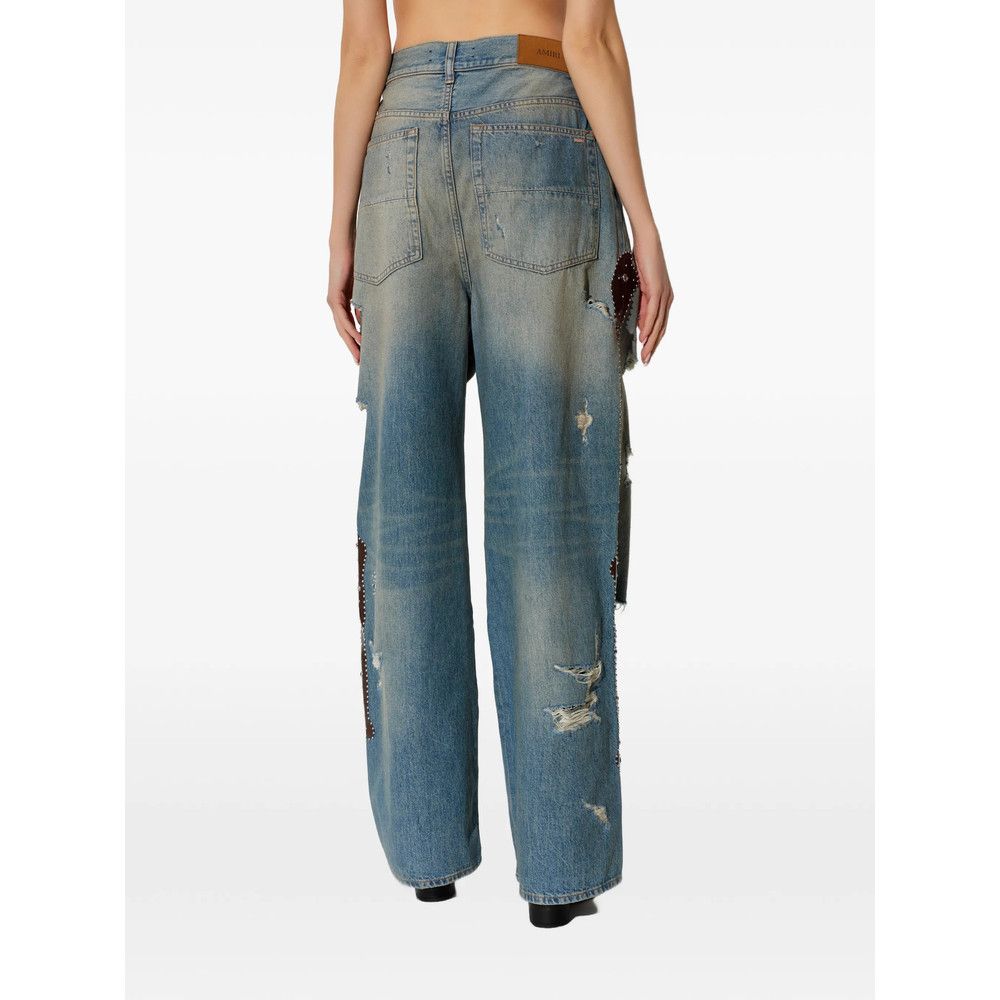 Amiri Amiri BLUE Denim - Wide-Leg Jeans Size 26" / US 2 / IT 38 - 4 Thumbnail