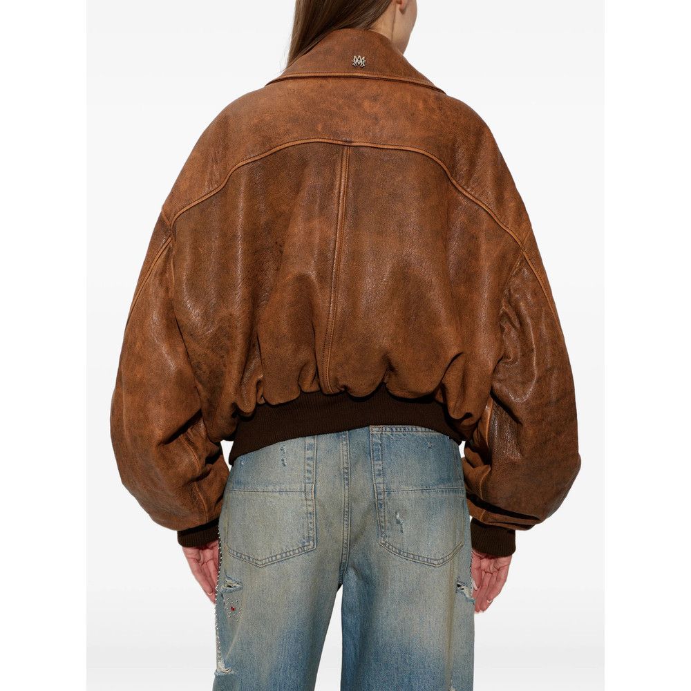 Amiri Amiri BROWN Jackets - Leather Jackets Size S / US 4 / IT 40 - 3 Thumbnail