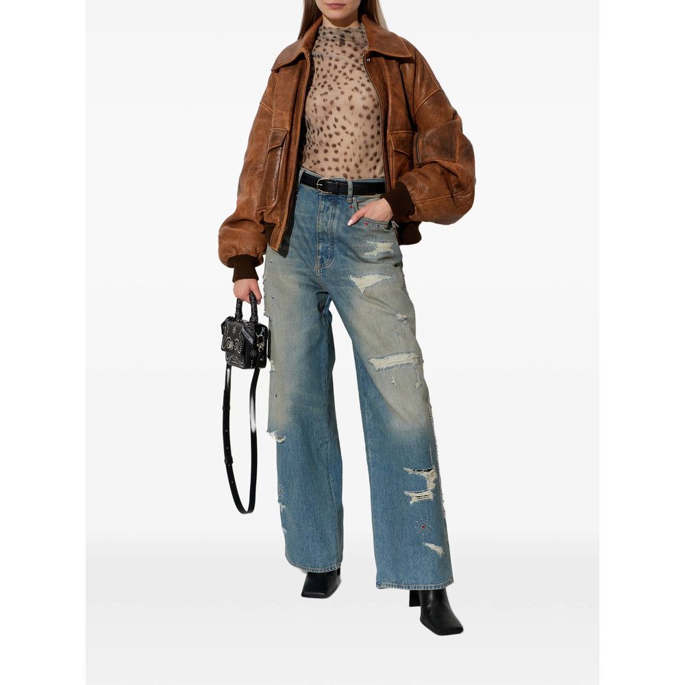 Amiri Amiri BROWN Jackets - Leather Jackets Size S / US 4 / IT 40 - 5 Thumbnail