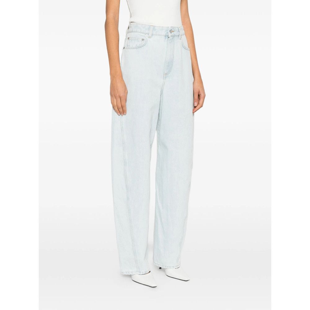 Givenchy Givenchy BLUE Denim - Wide-Leg Jeans Size 25" / US 0 / IT 36 - 3 Thumbnail
