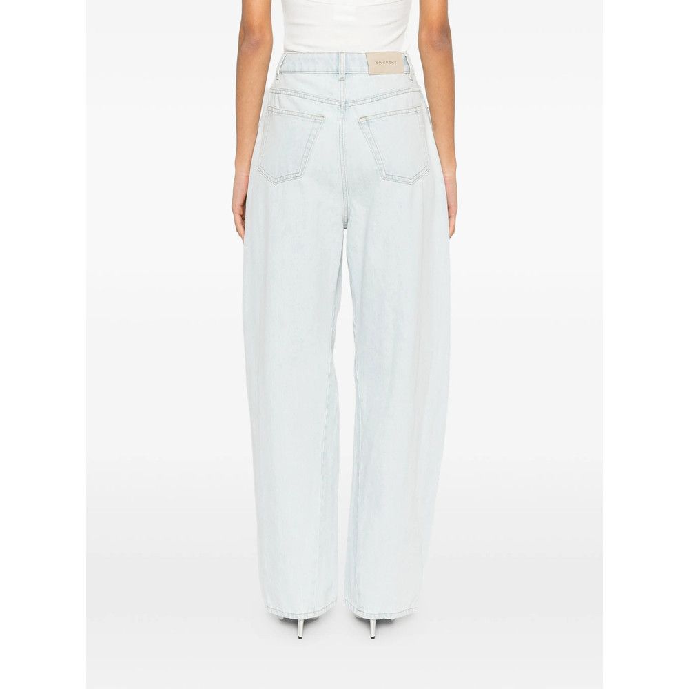 Givenchy Givenchy BLUE Denim - Wide-Leg Jeans Size 25" / US 0 / IT 36 - 5 Thumbnail
