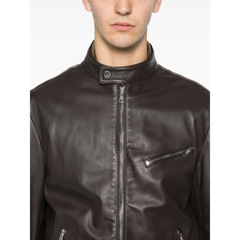 Tagliatore Tagliatore BROWN Jackets - Leather Jackets Size US M / EU 48-50 / 2 - 2 Thumbnail