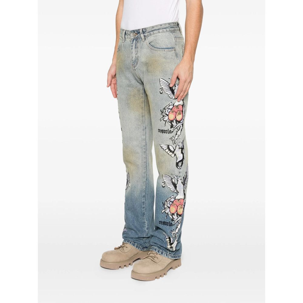 Who Decides War Who Decides War BLUE Denim - Regular & Straight-Leg Jeans Size US 32 / EU 48 - 4 Thumbnail